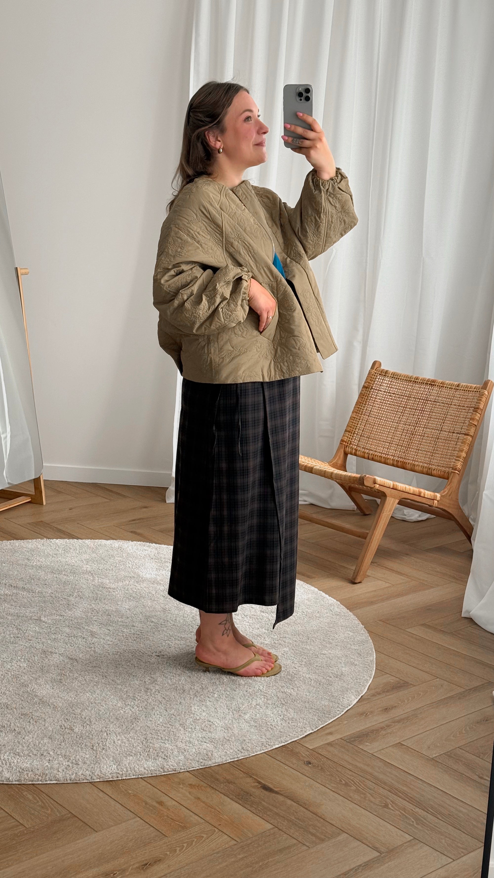 Soley midi wrap skirt