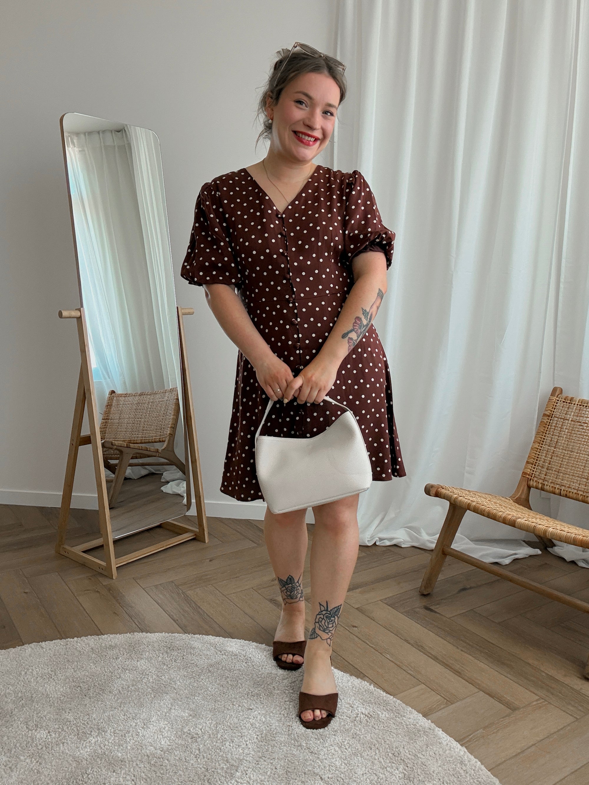 Amaya dress brown