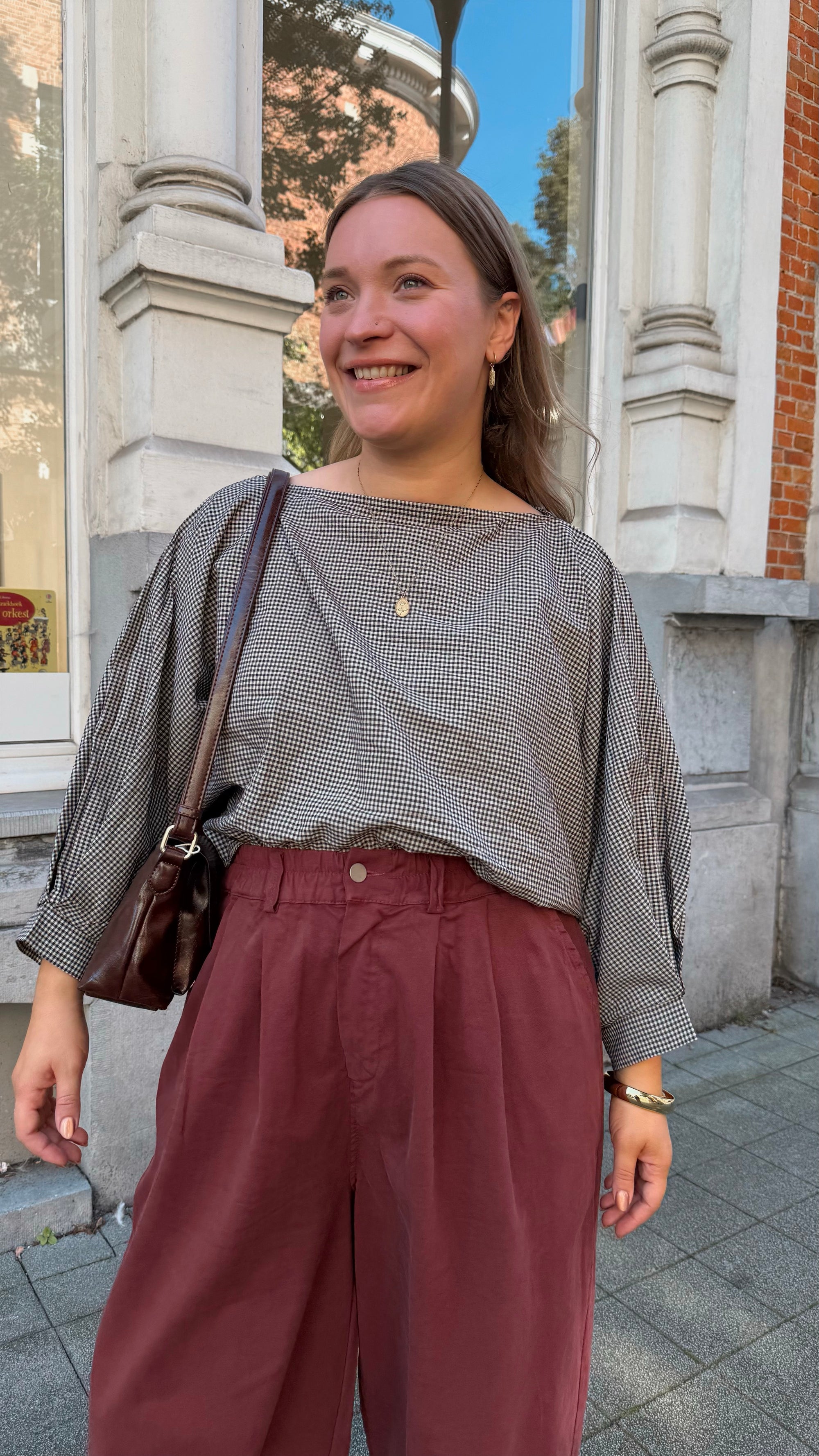 Merdi blouse - brown (PRE-ORDER)