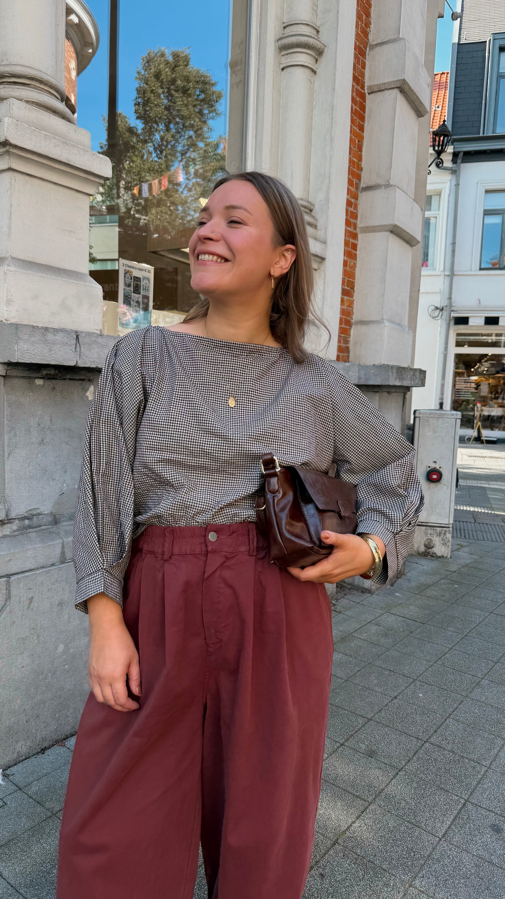 Merdi blouse - brown (PRE-ORDER)