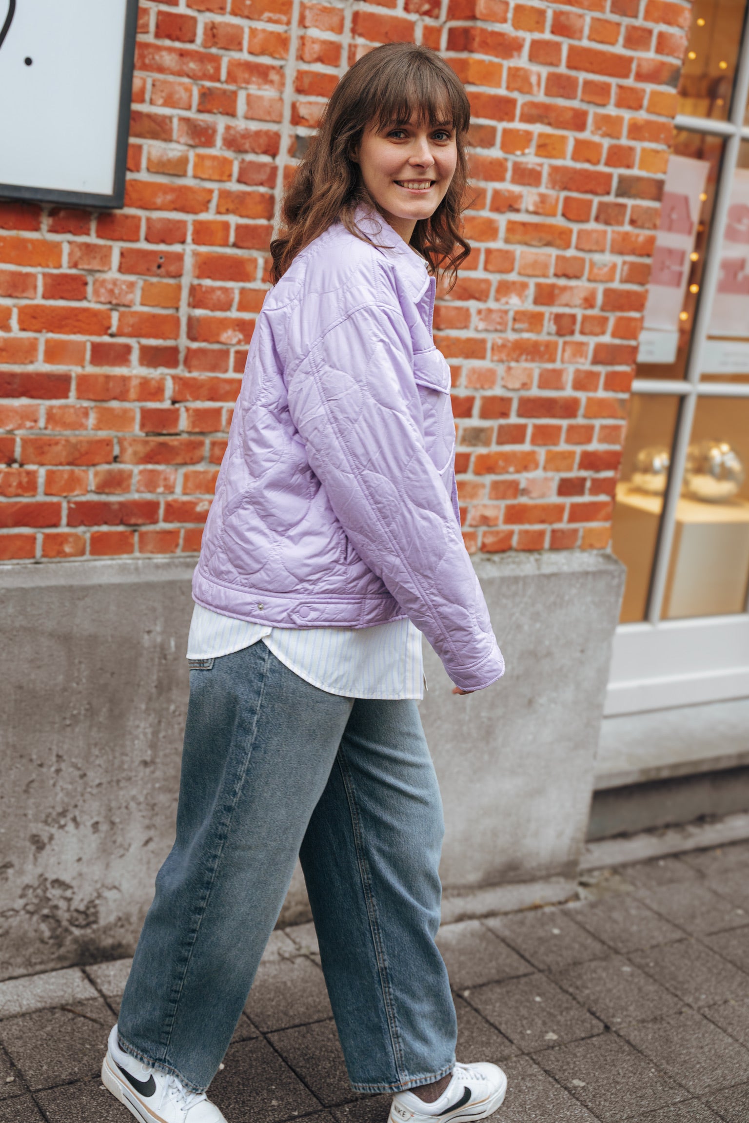 Allie quilted jacket lilac