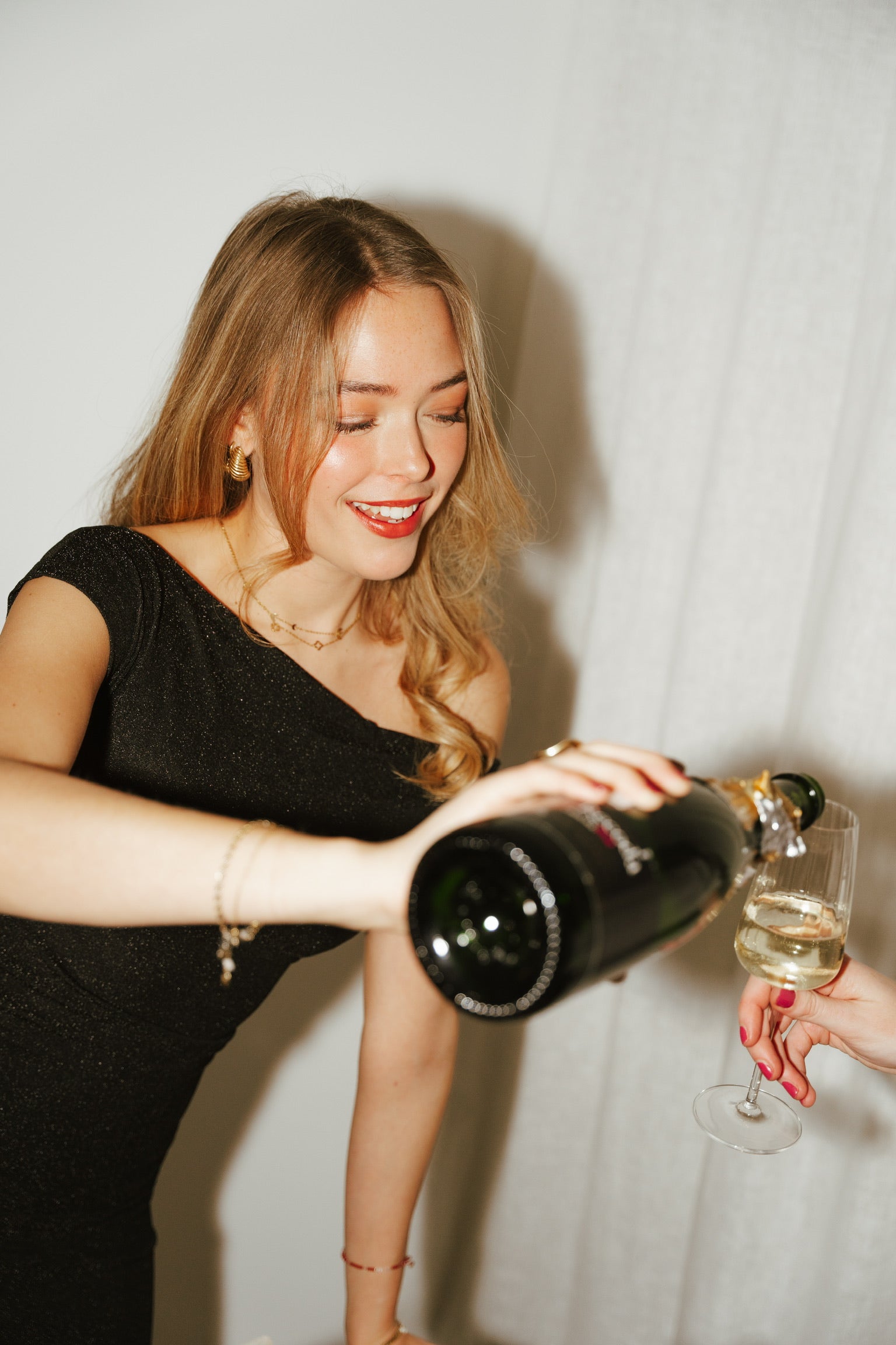 Aria glitter dress black