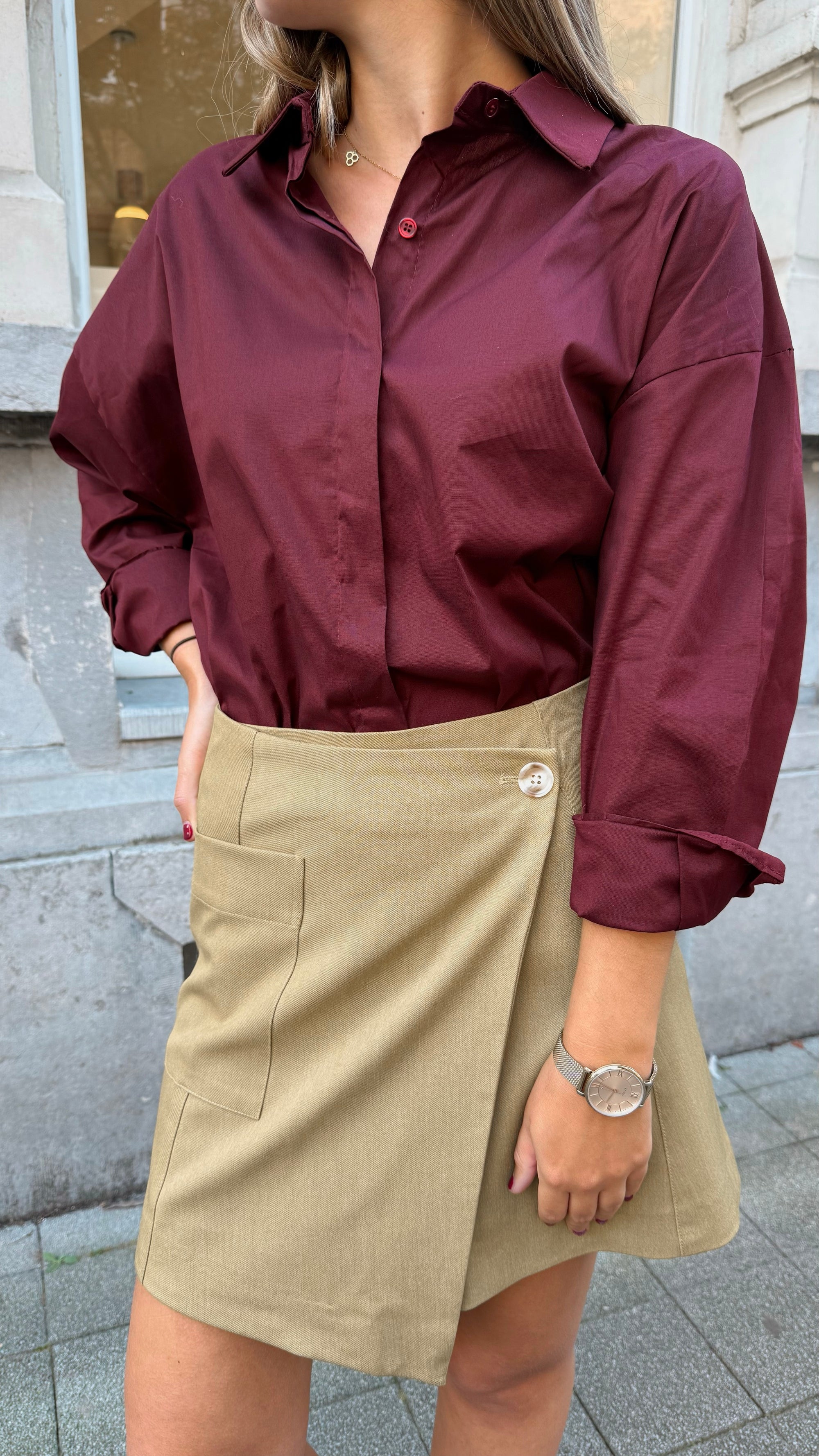 Brenne shirt - bordeaux