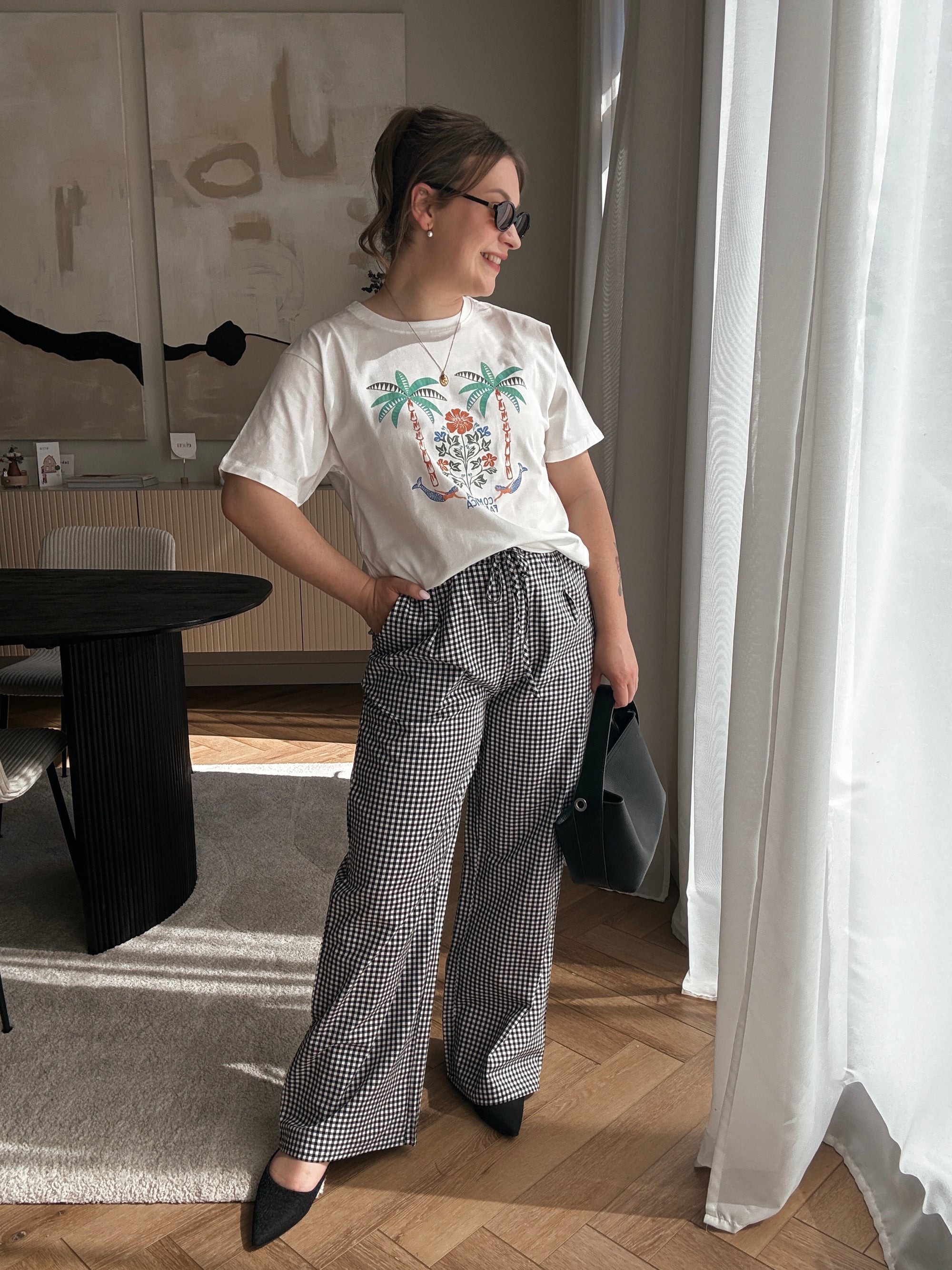 Janne checked trousers