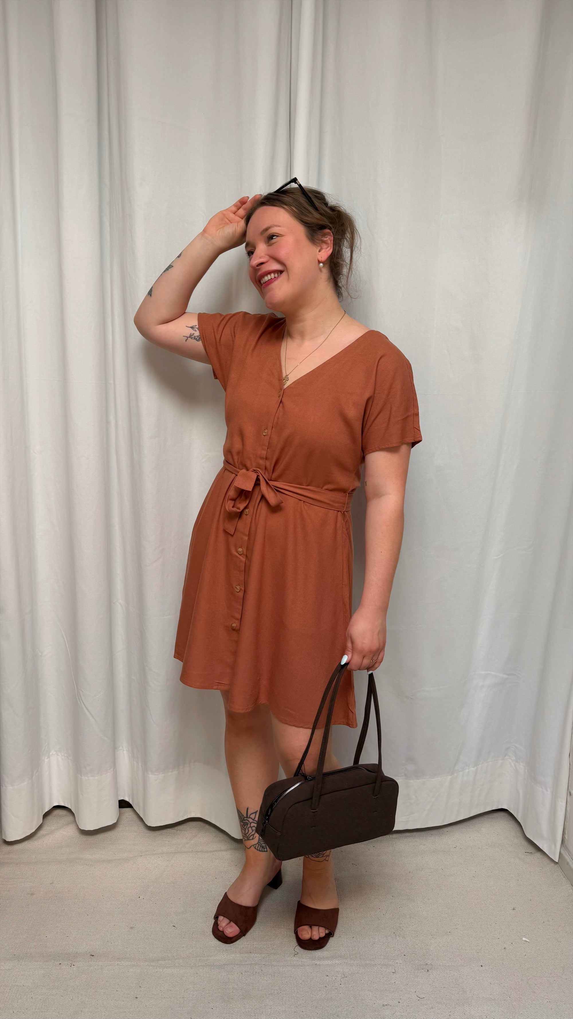 Ella dress rust
