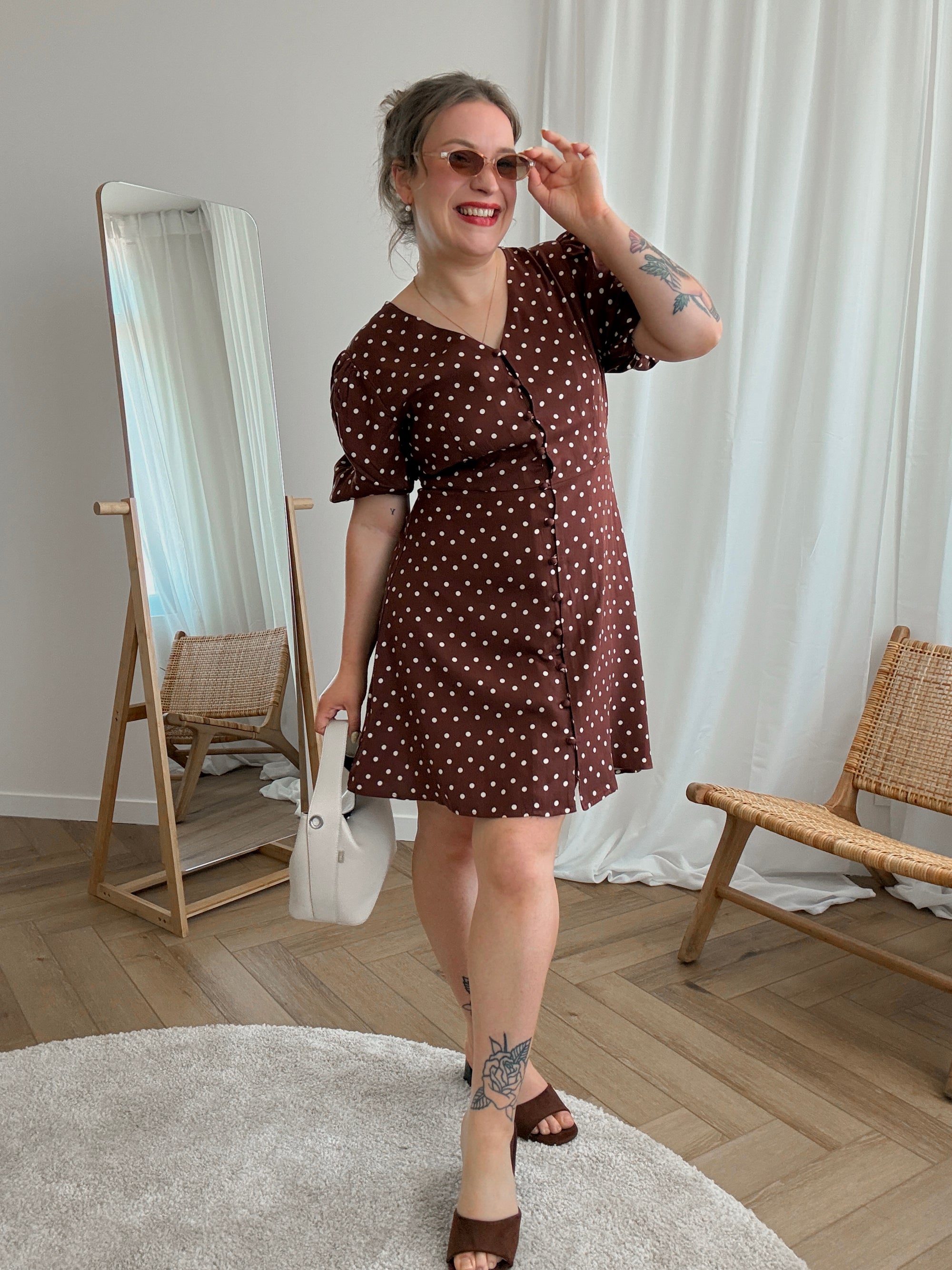Amaya dress brown