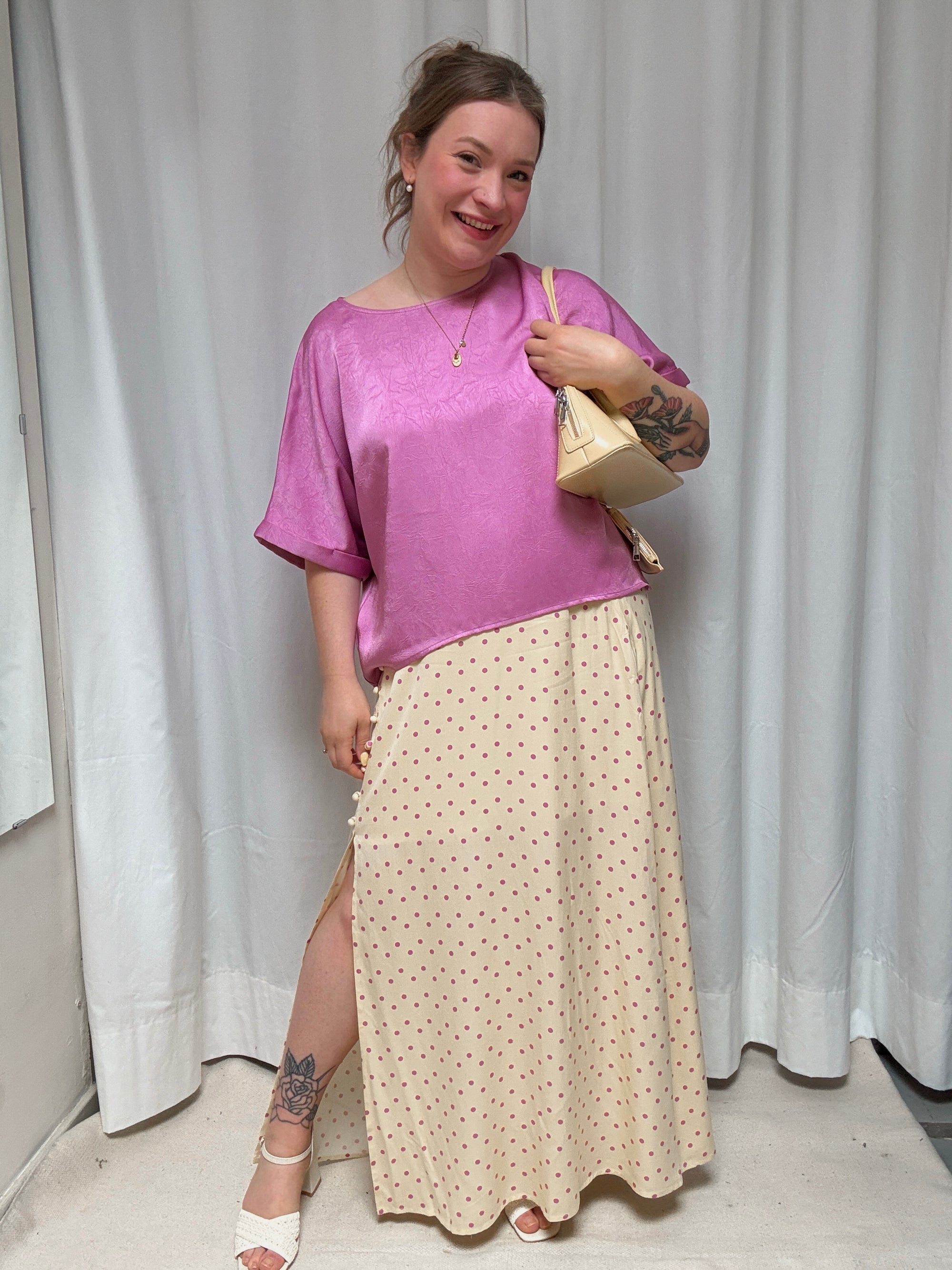 Paula top pink purple