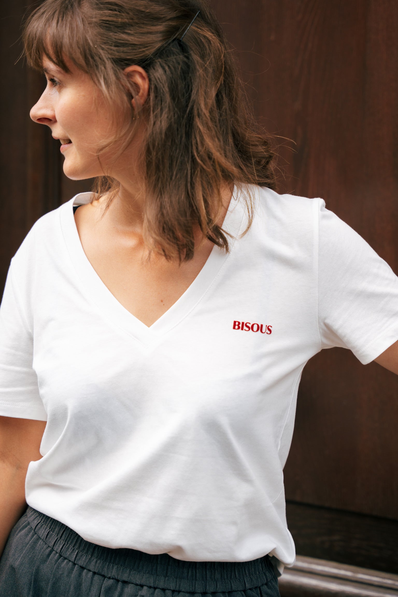 Bisous T-shirt white