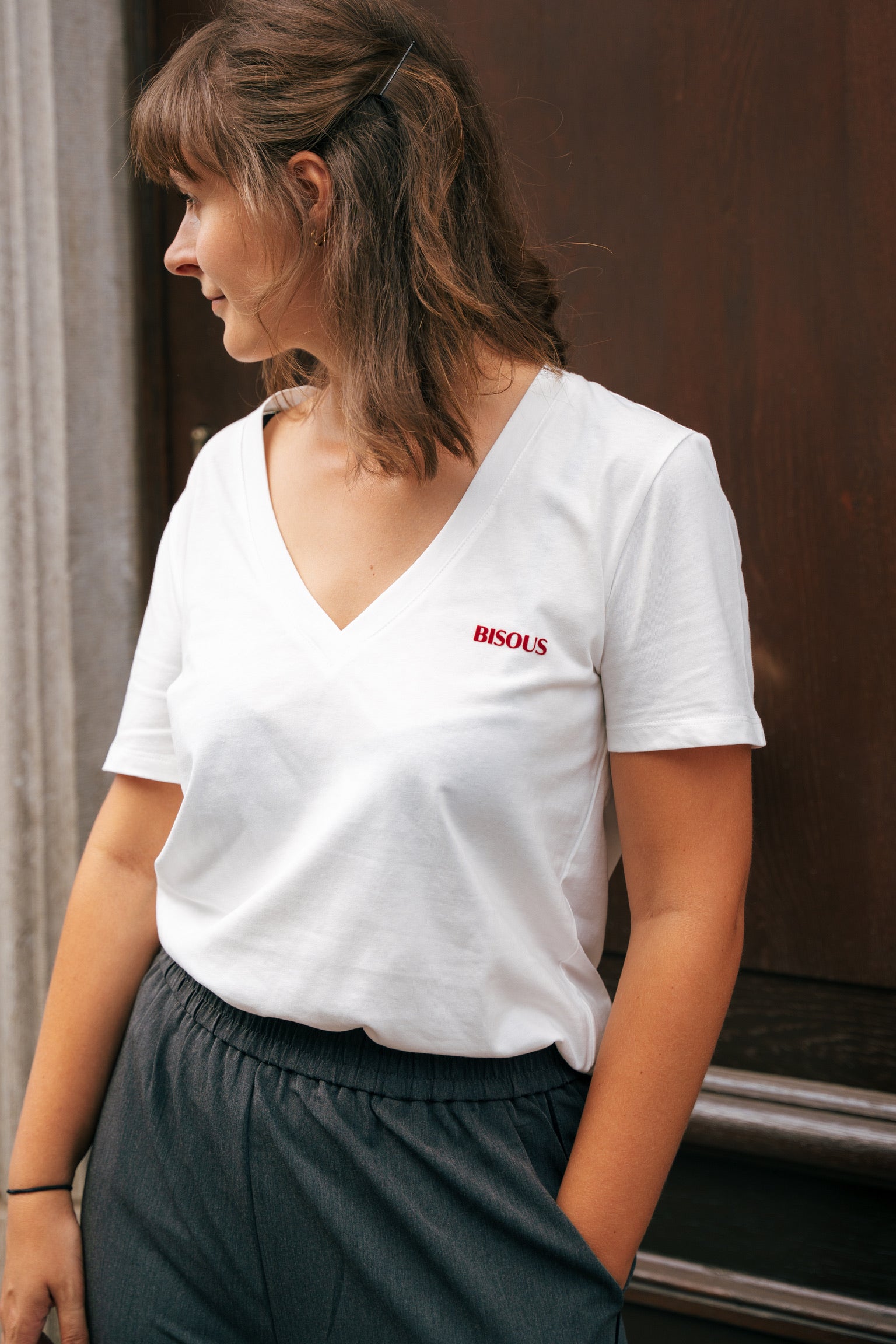 Bisous T-shirt white