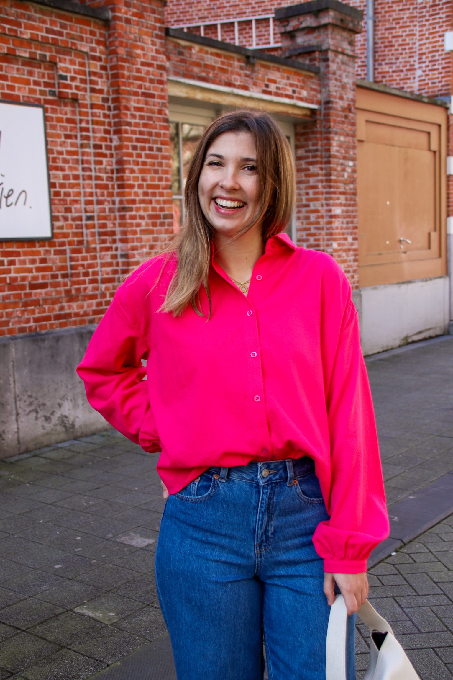 Bonnie blouse pink