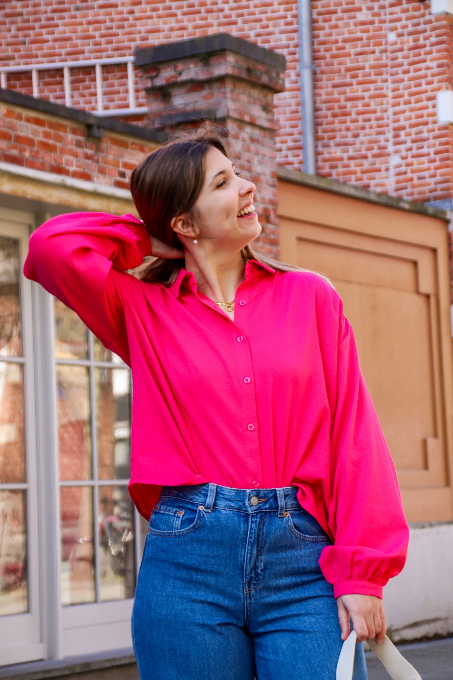 Bonnie blouse pink