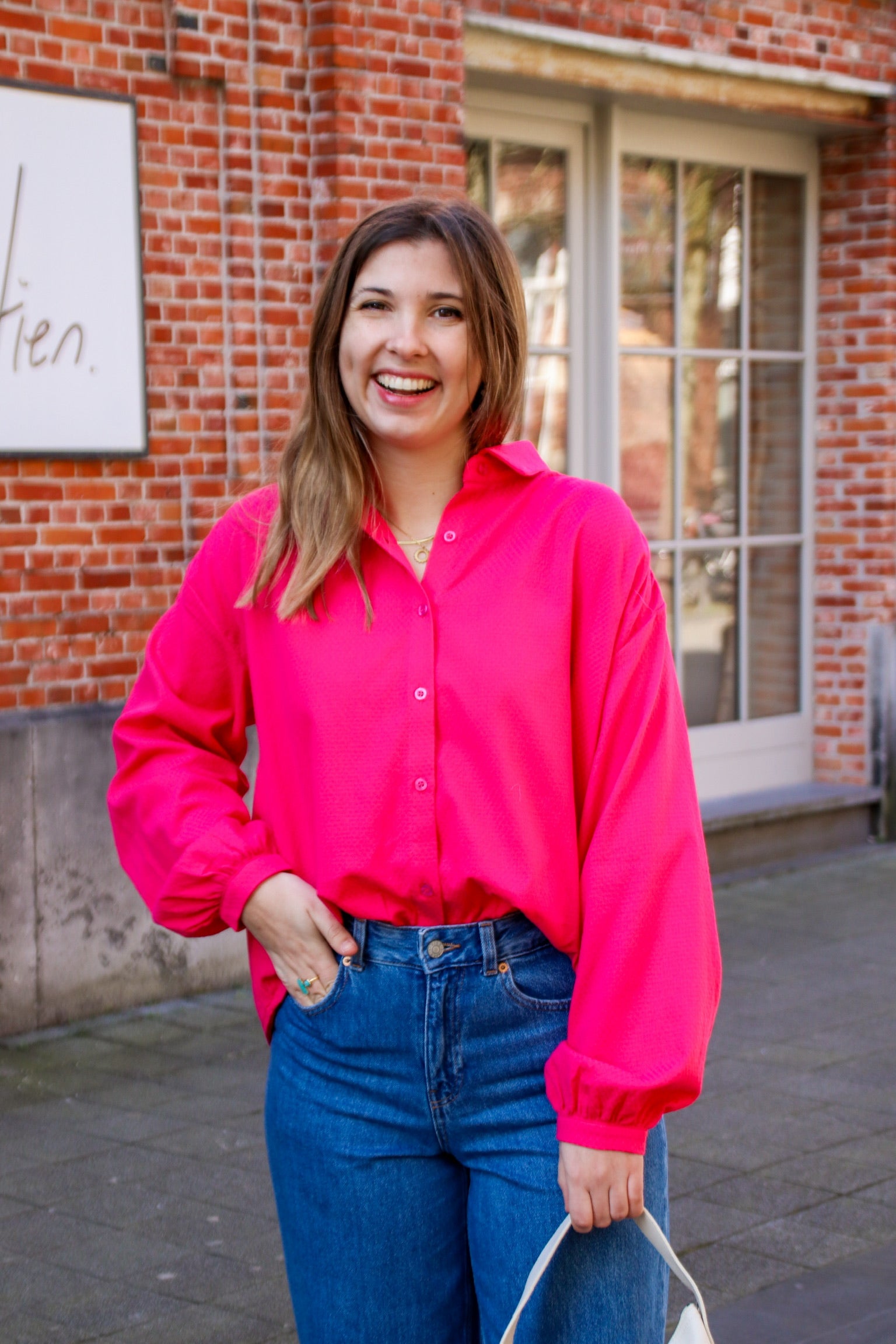 Bonnie blouse pink