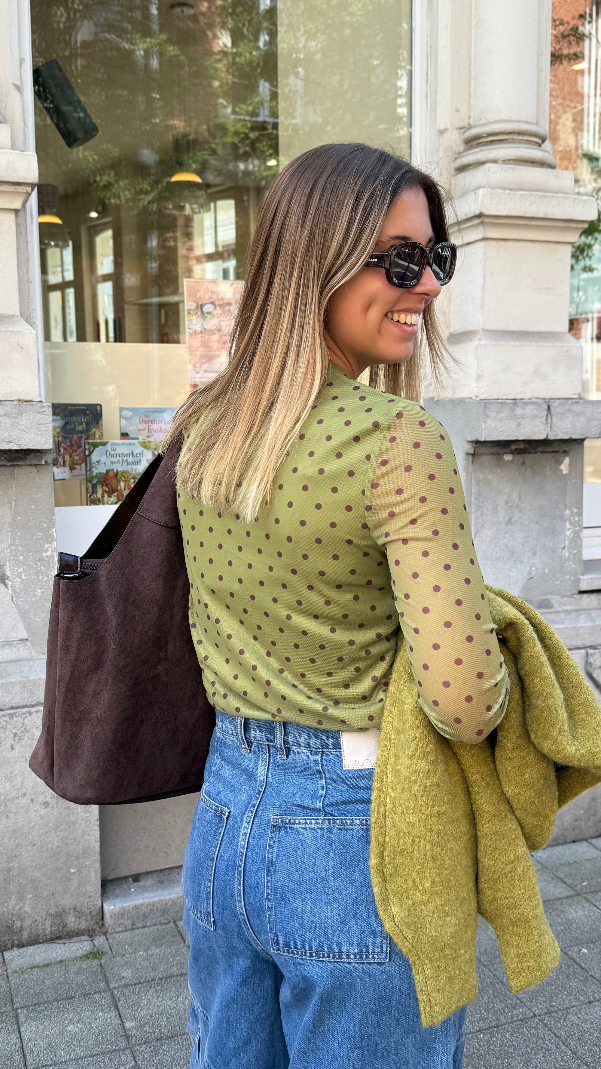 Bailey mesh longsleeve - olive