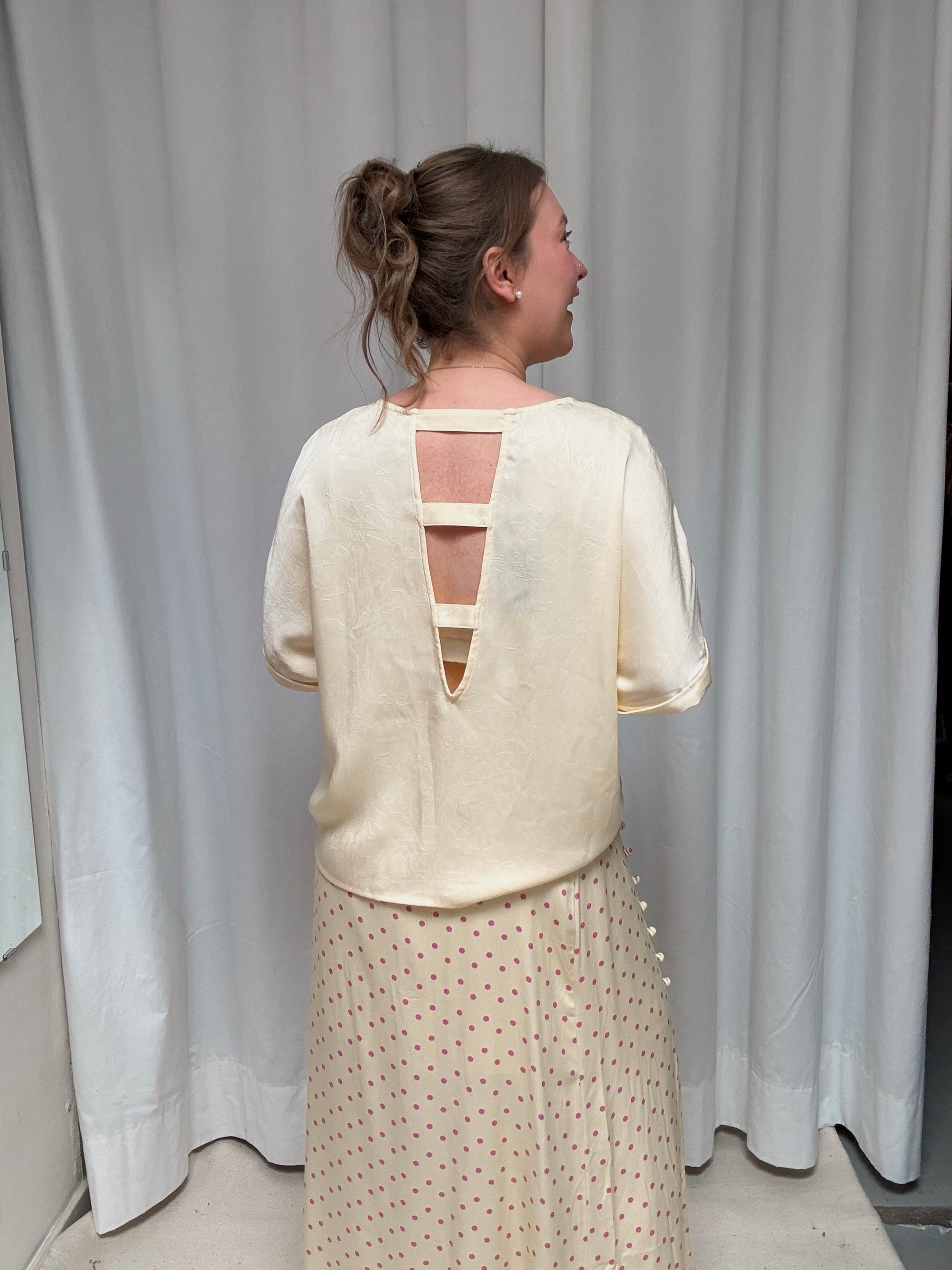 Paula top butter yellow
