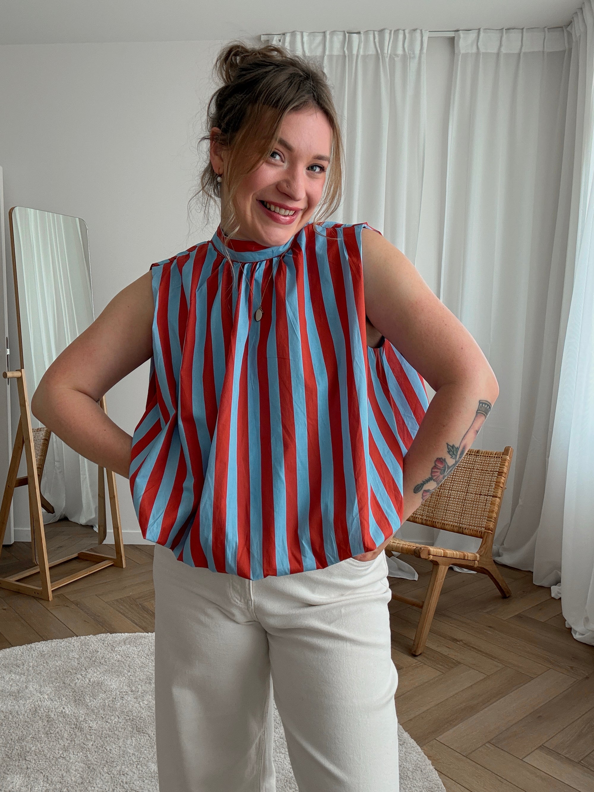 Vinnie striped blouse