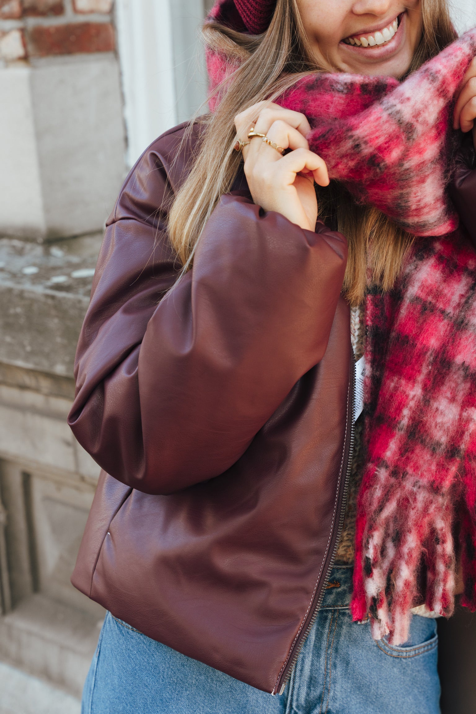 Cala bomber jacket aubergine