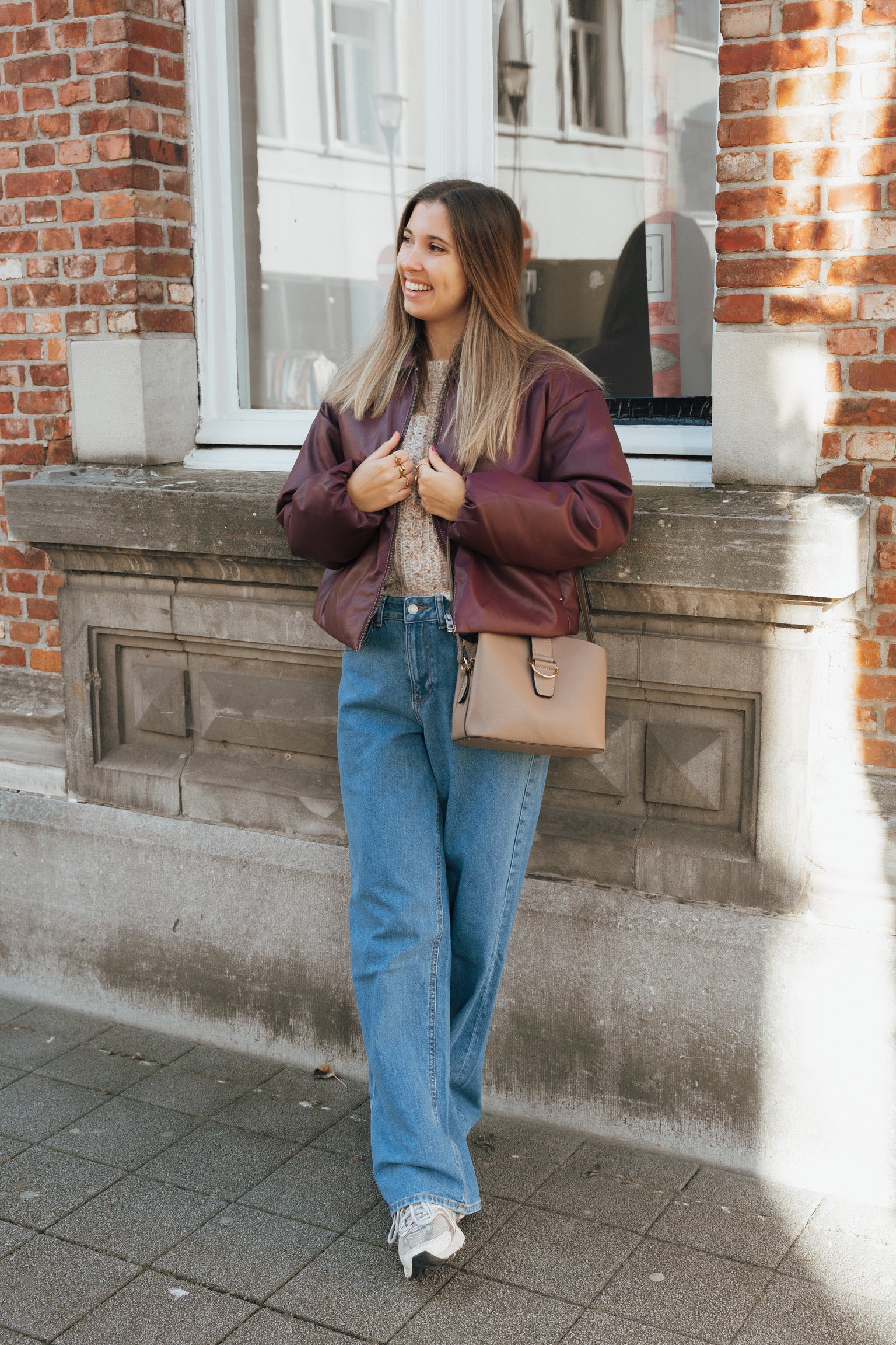 Cala bomber jacket aubergine