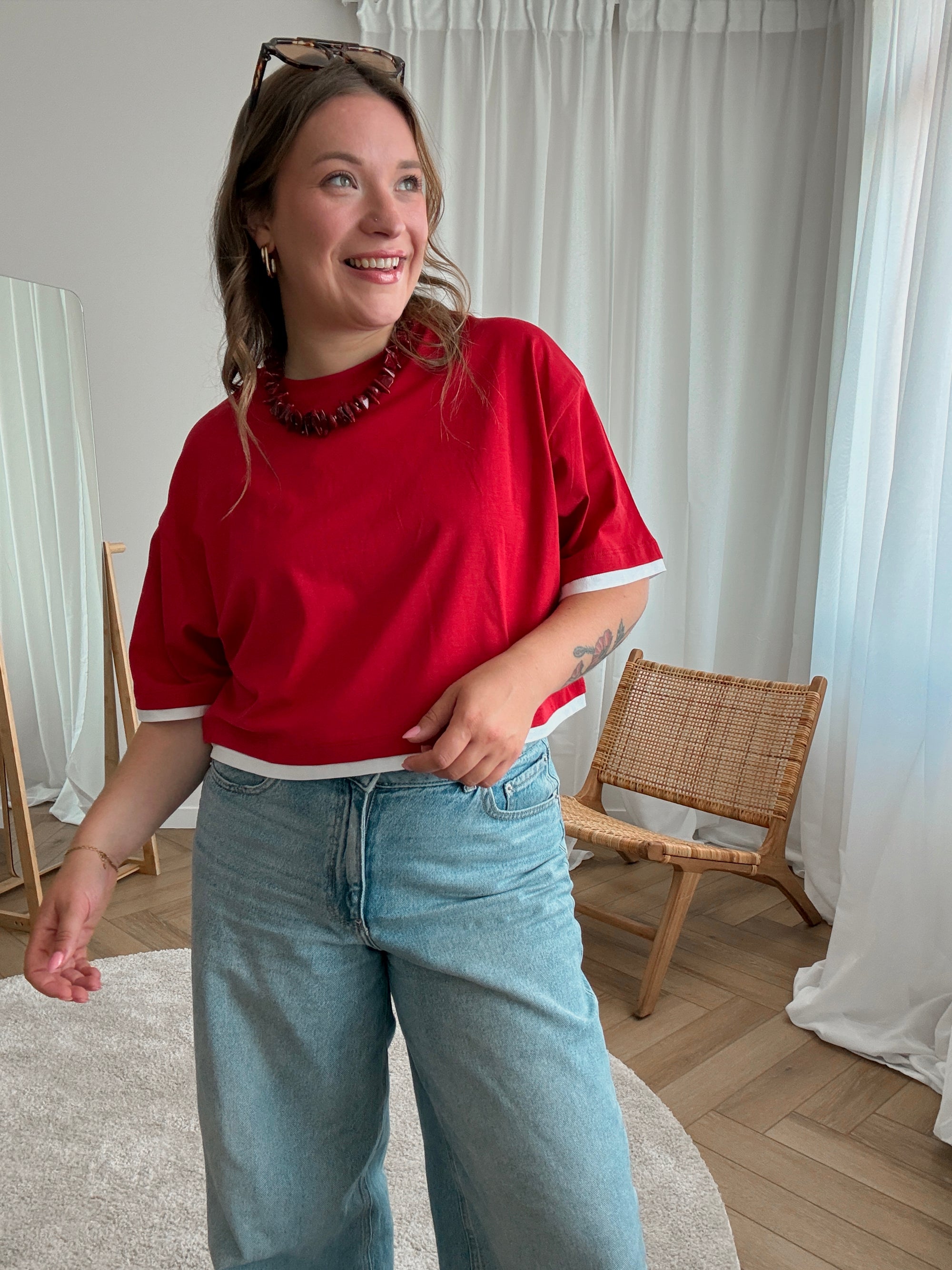 Andrea t-shirt red