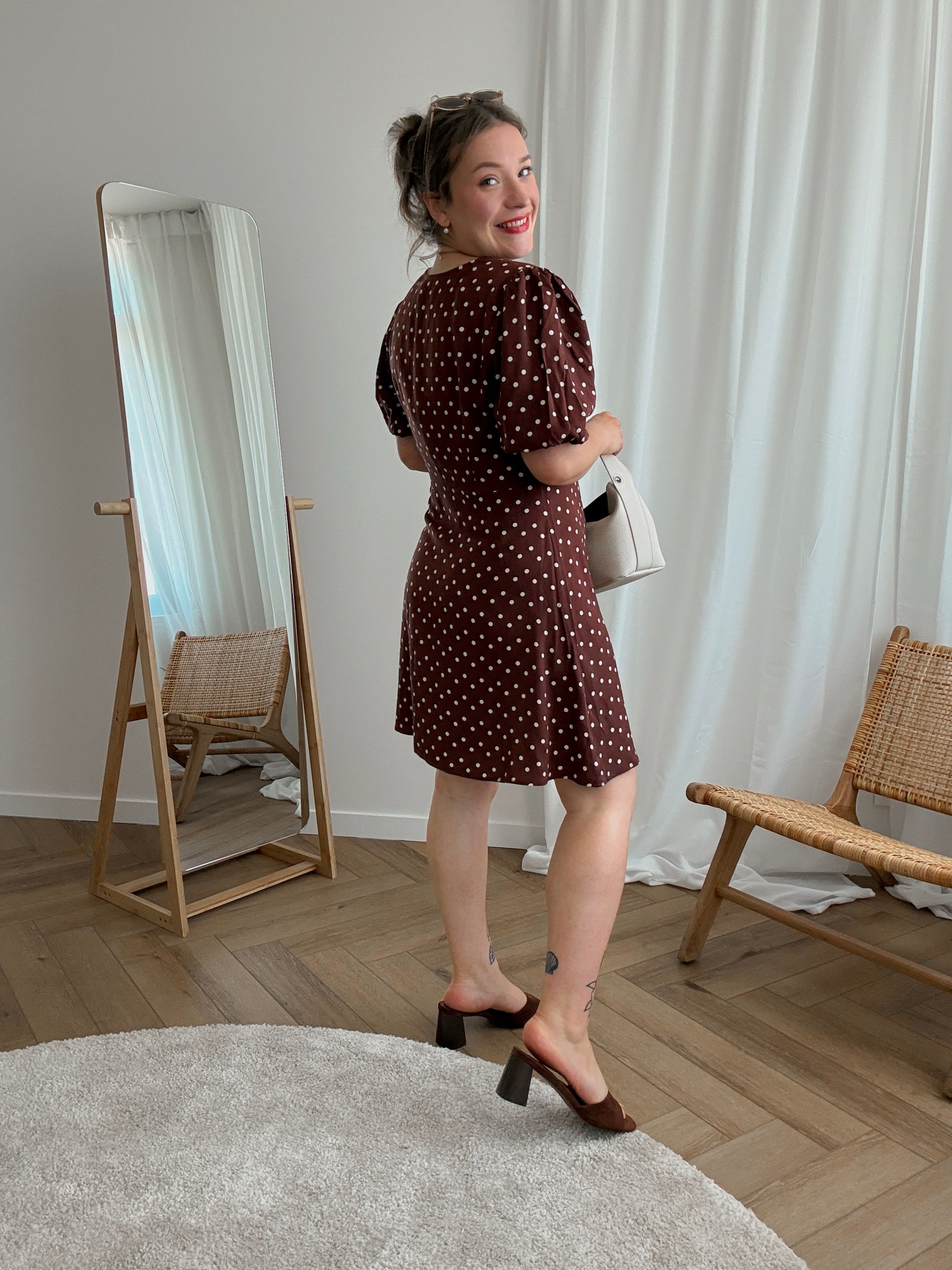 Amaya dress brown