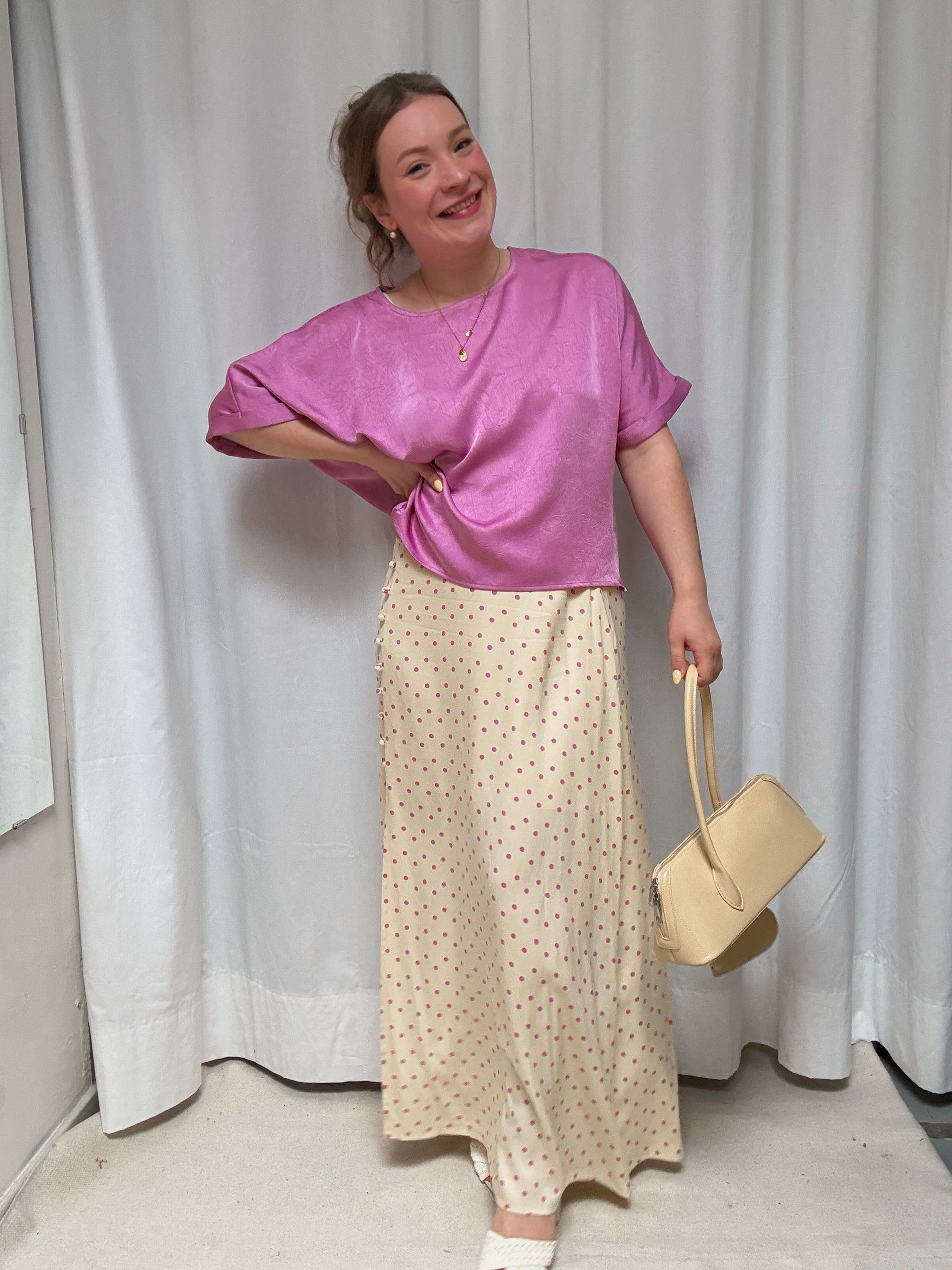 Paula top pink purple