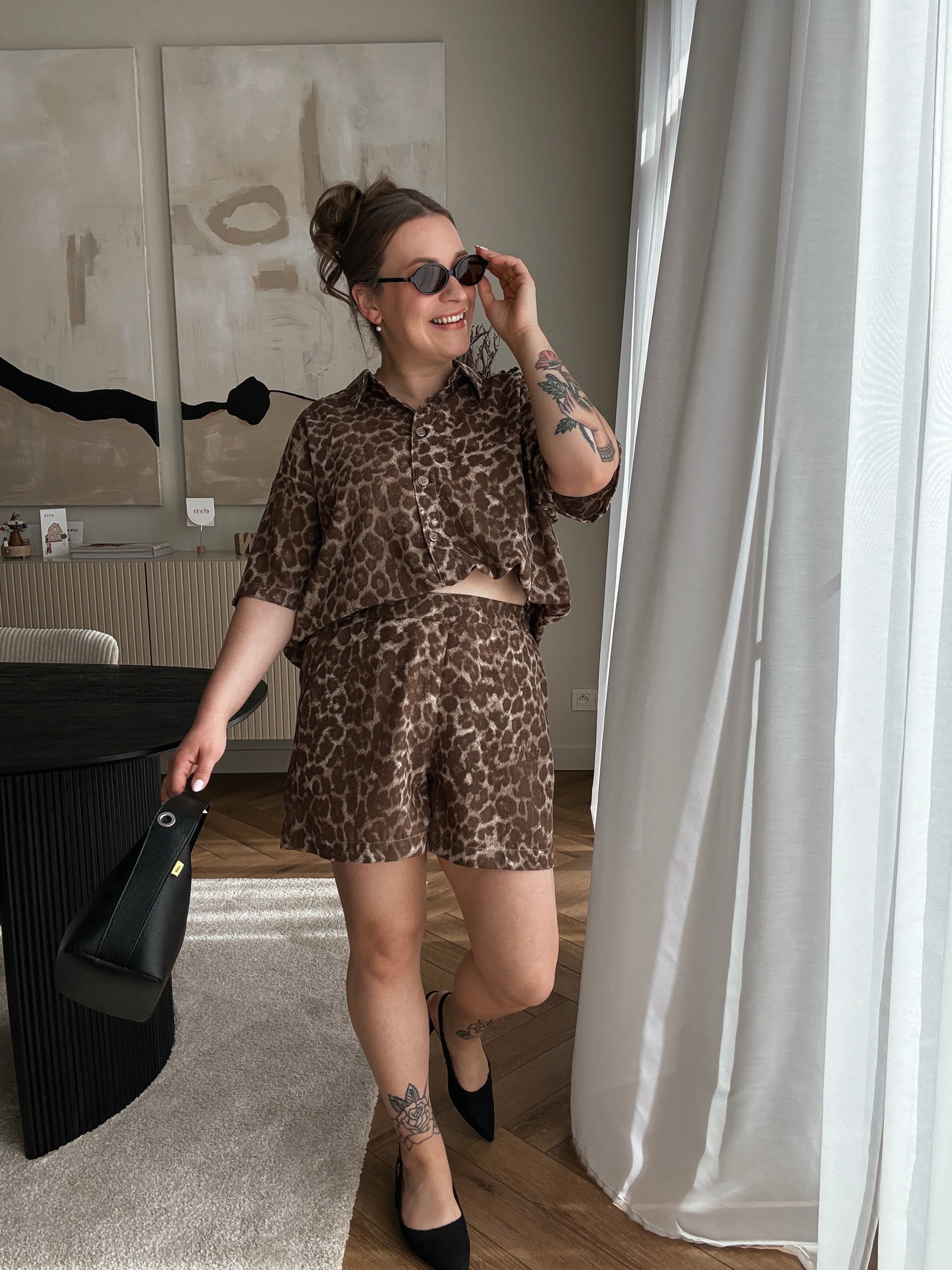 Cali short leopard