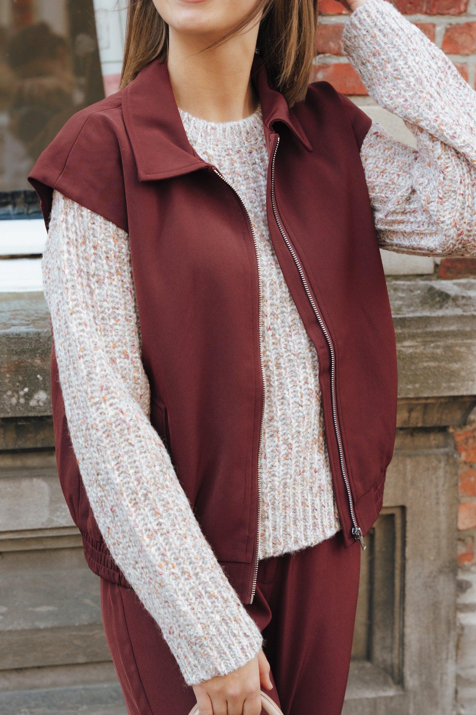 Danielle gilet brown