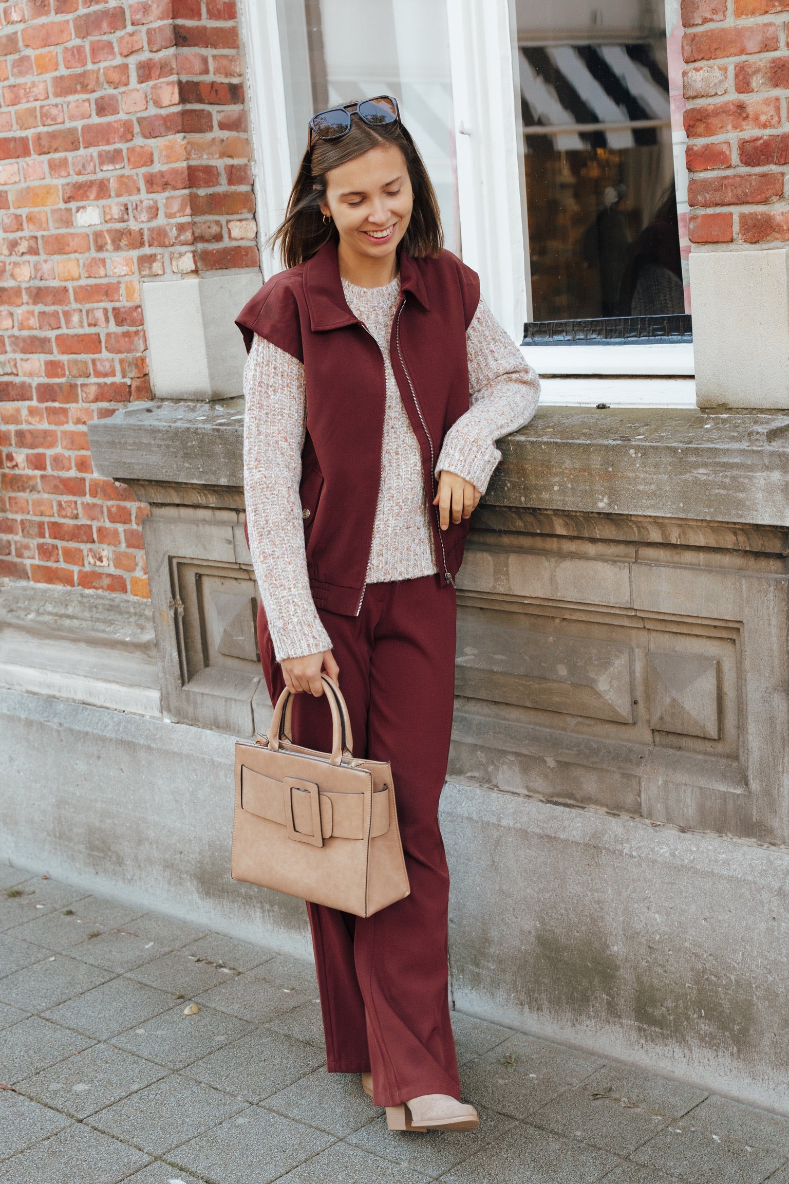 Danielle gilet brown