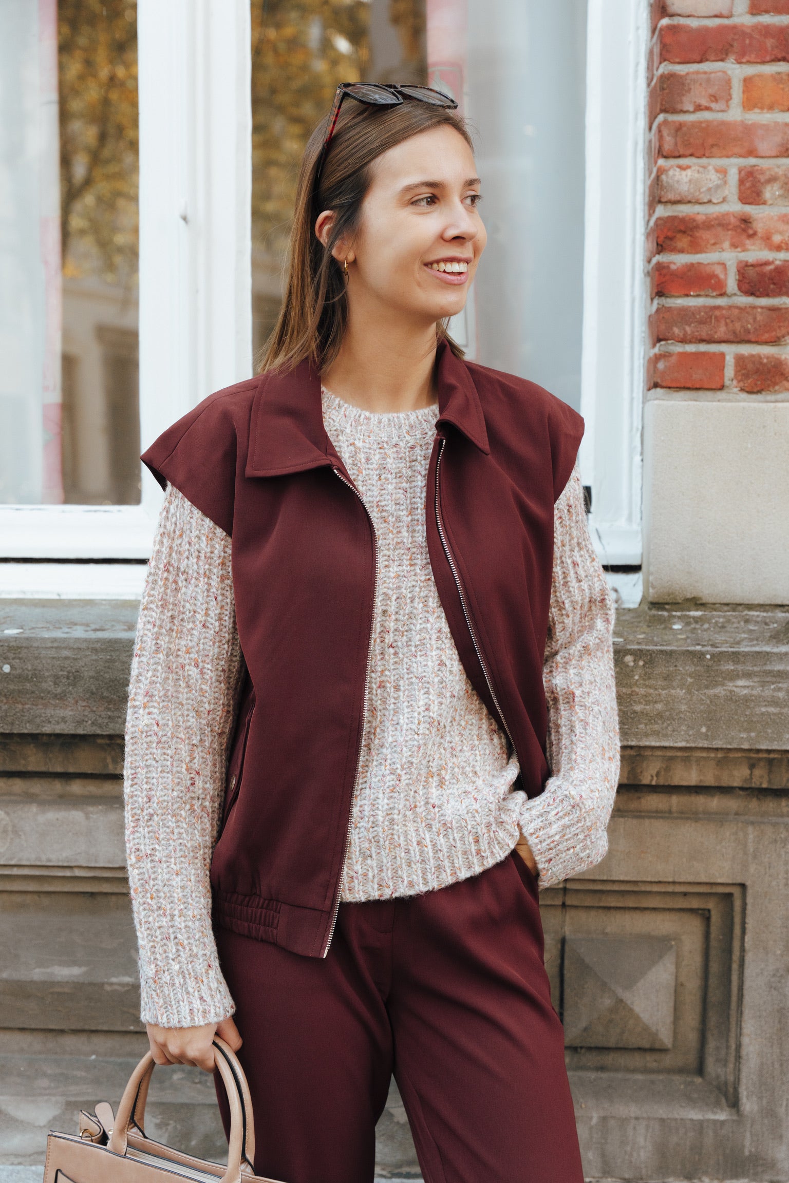 Danielle gilet brown