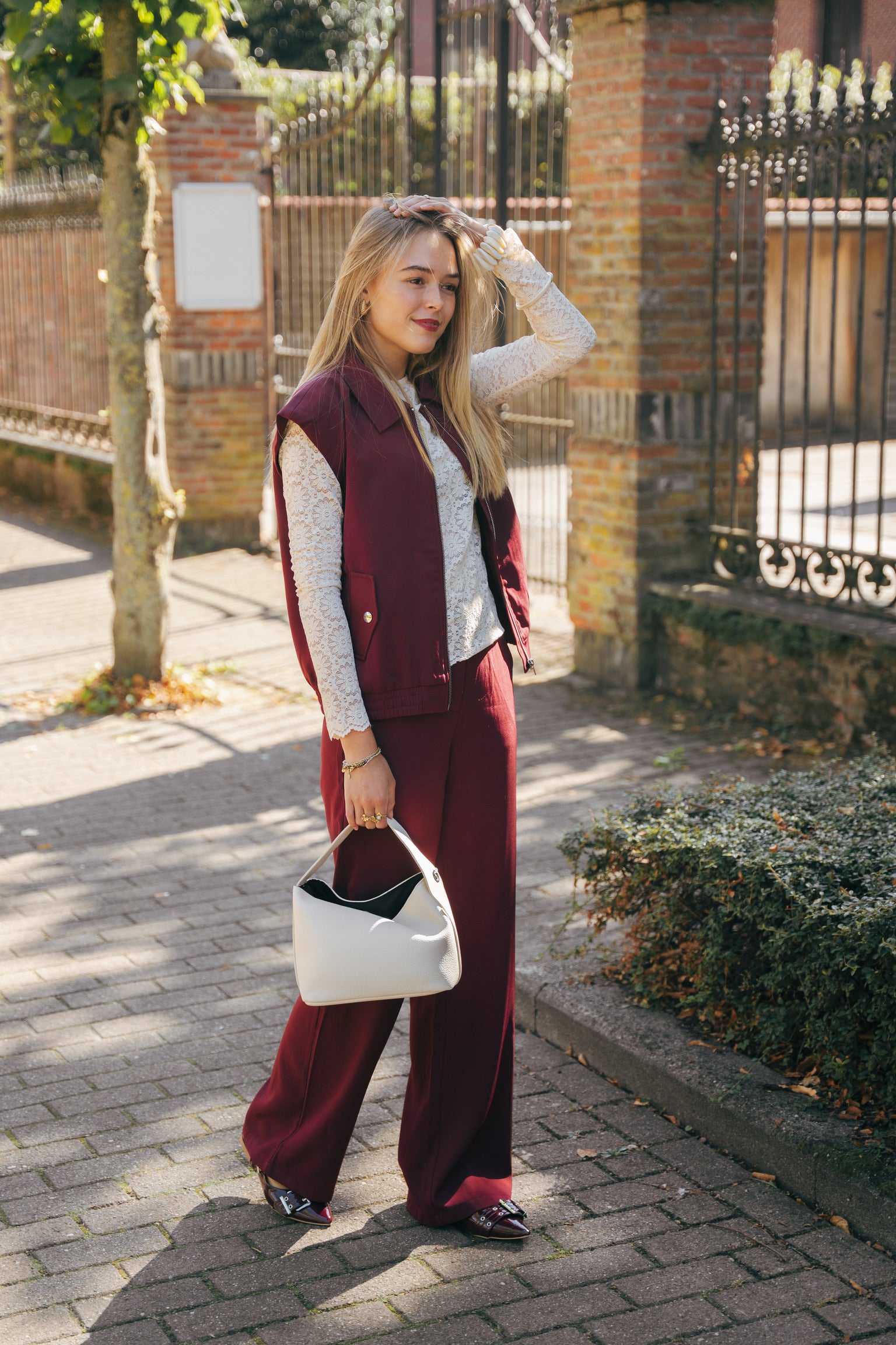 Danielle gilet burgundy