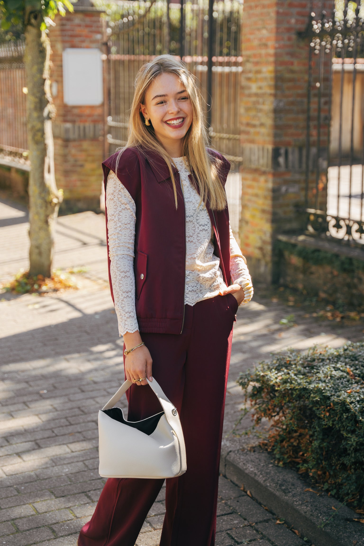 Danielle gilet burgundy
