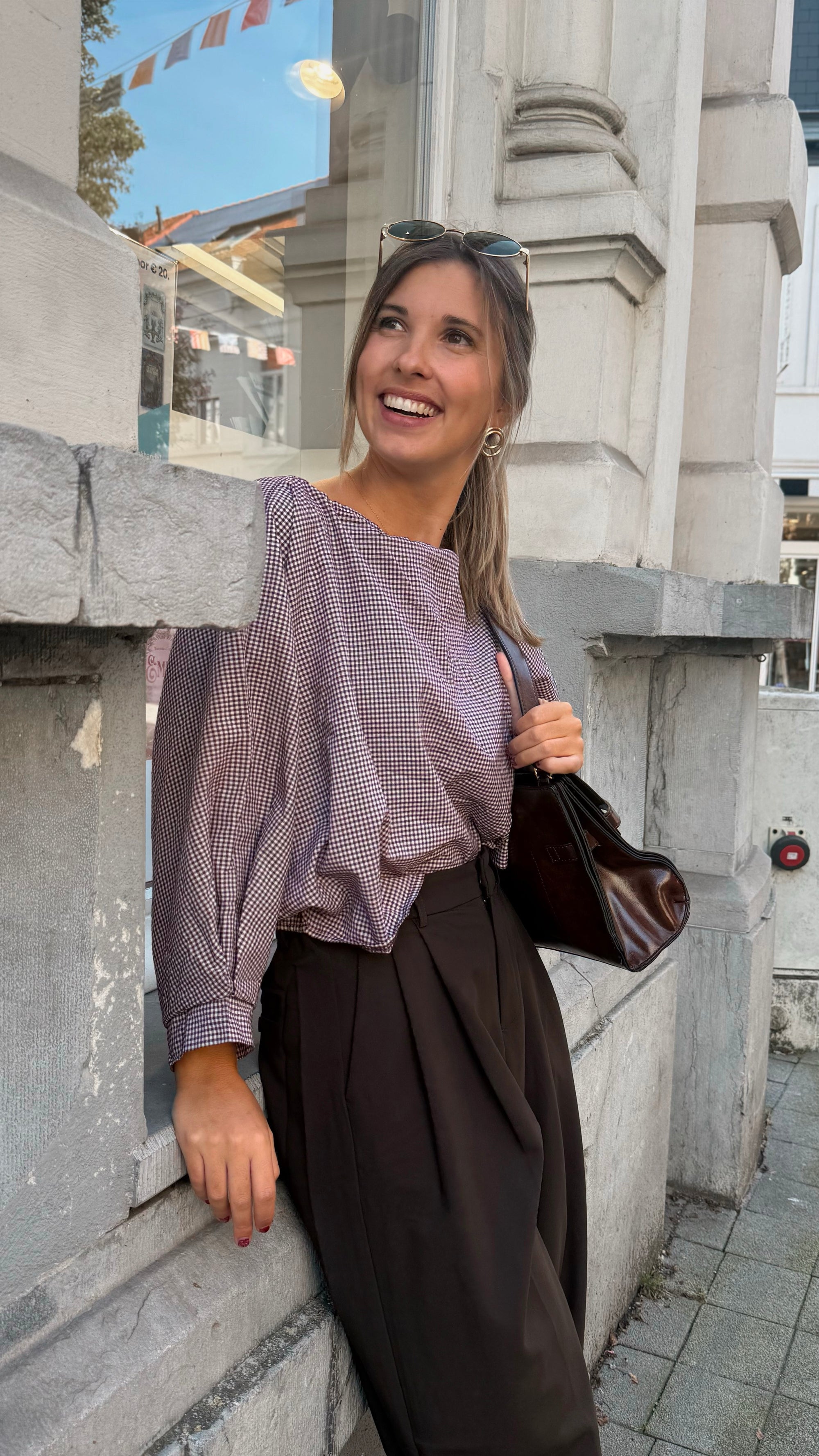 Merdi blouse - bordeaux (PRE-ORDER)