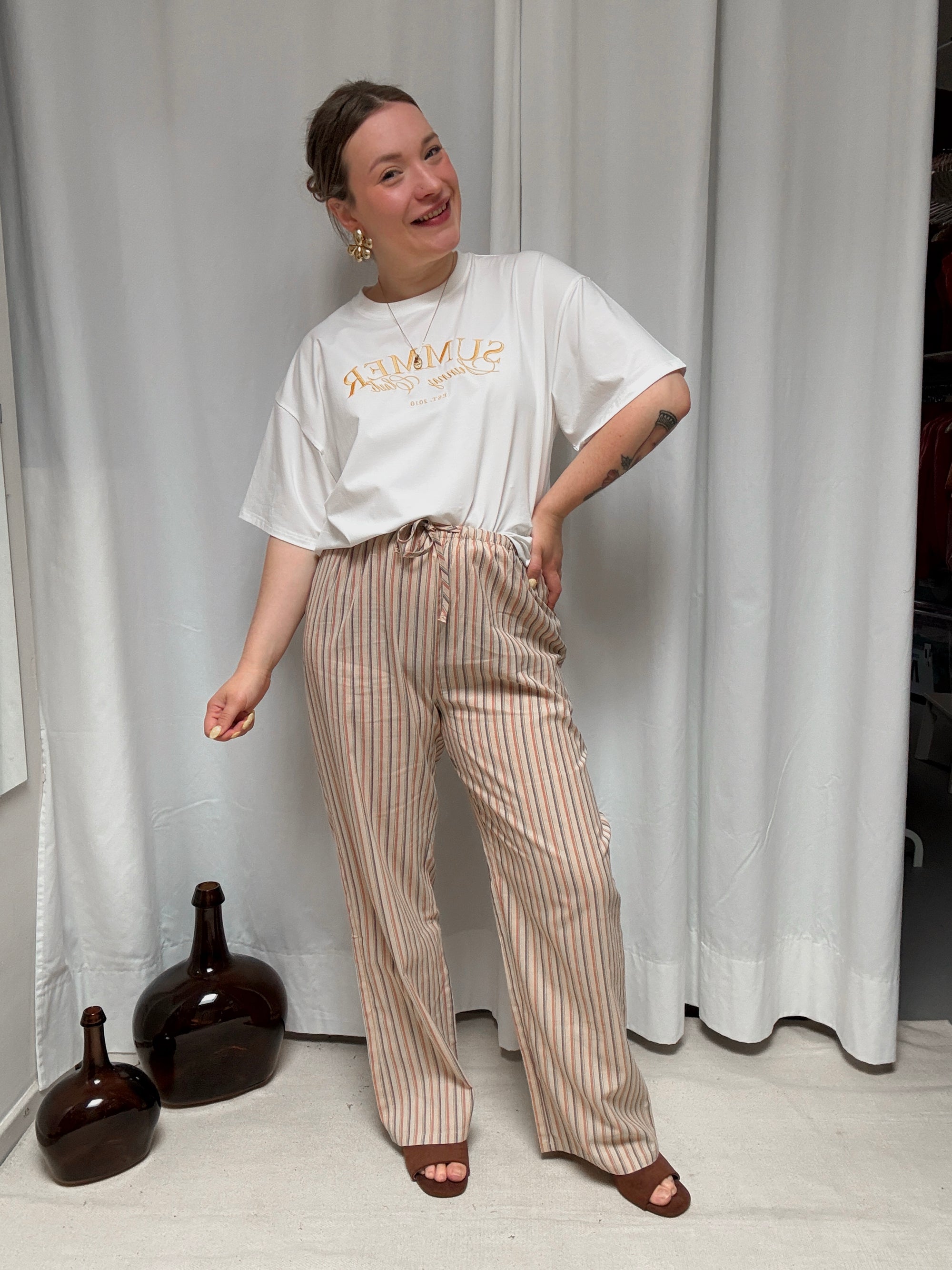 Mona stripe trousers