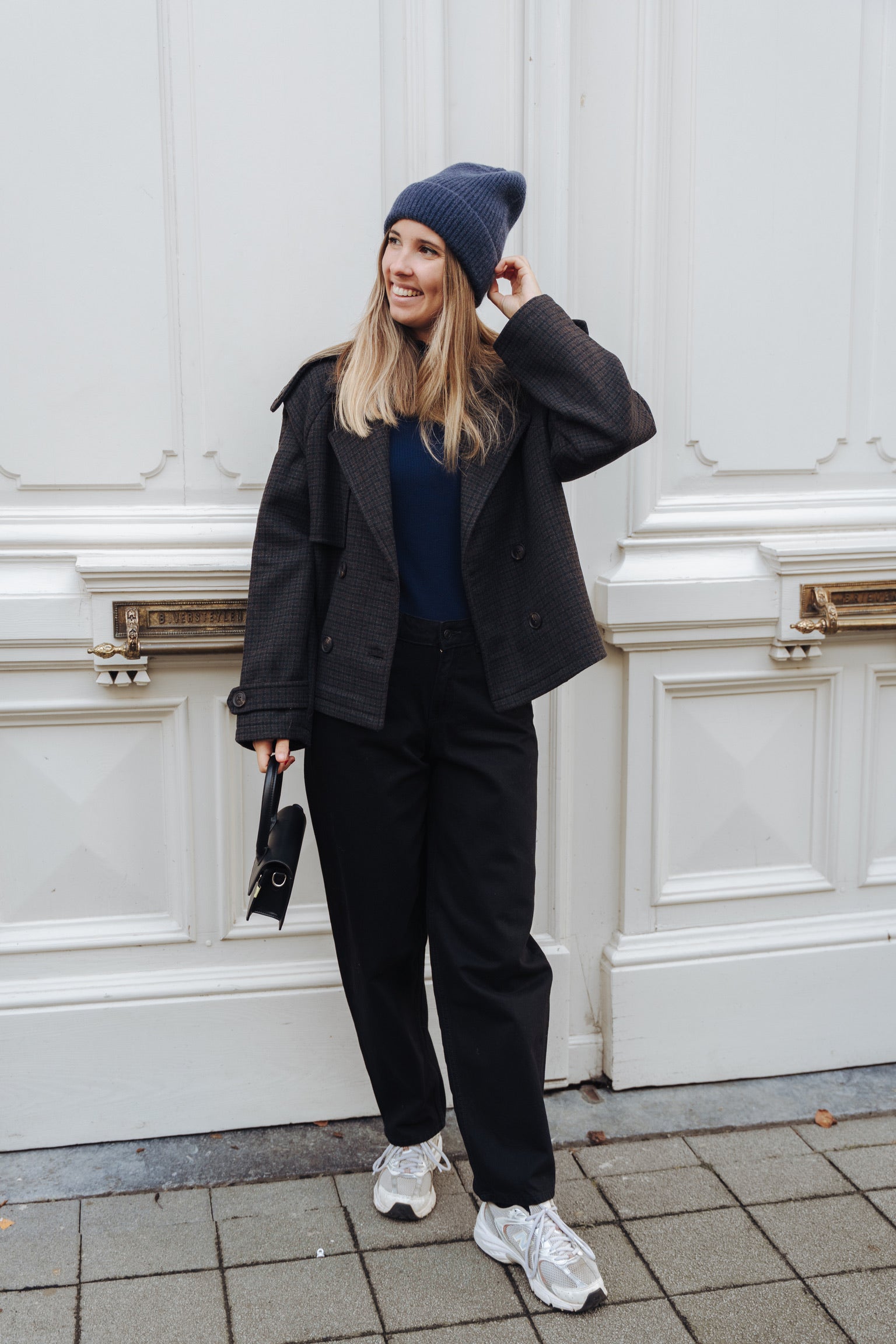 Elle short trenchcoat grey