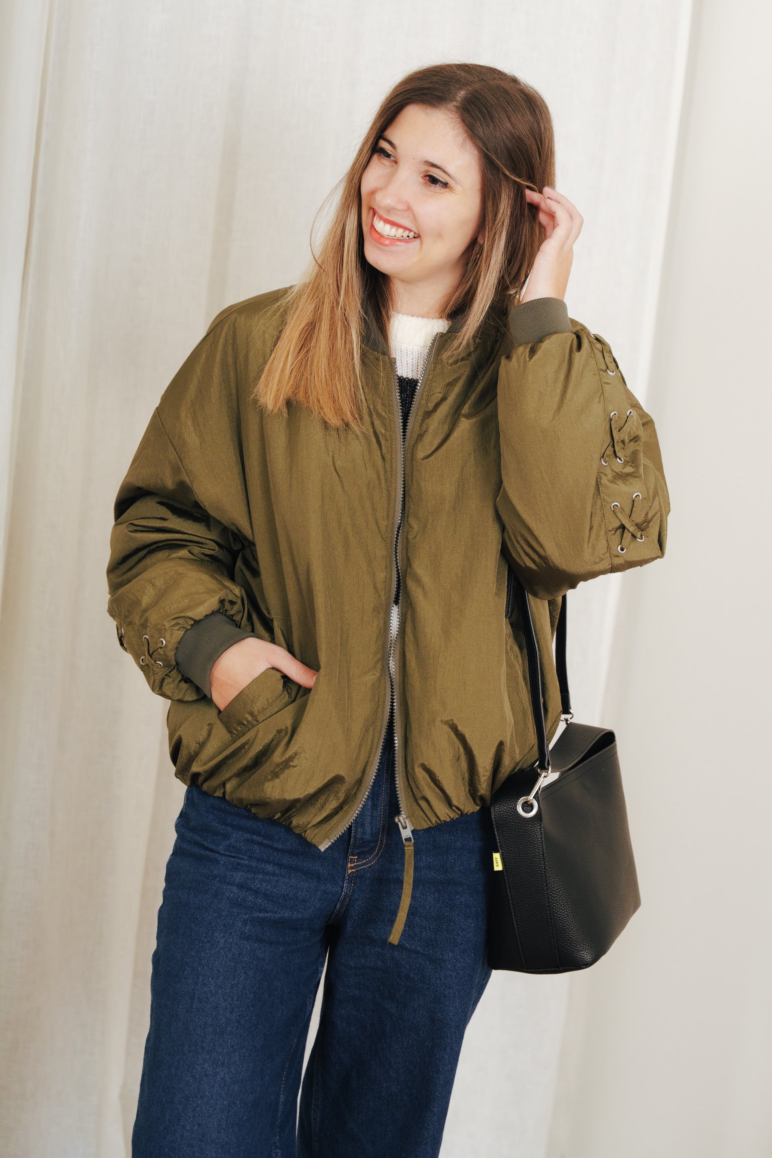 Ember bomber jacket khaki