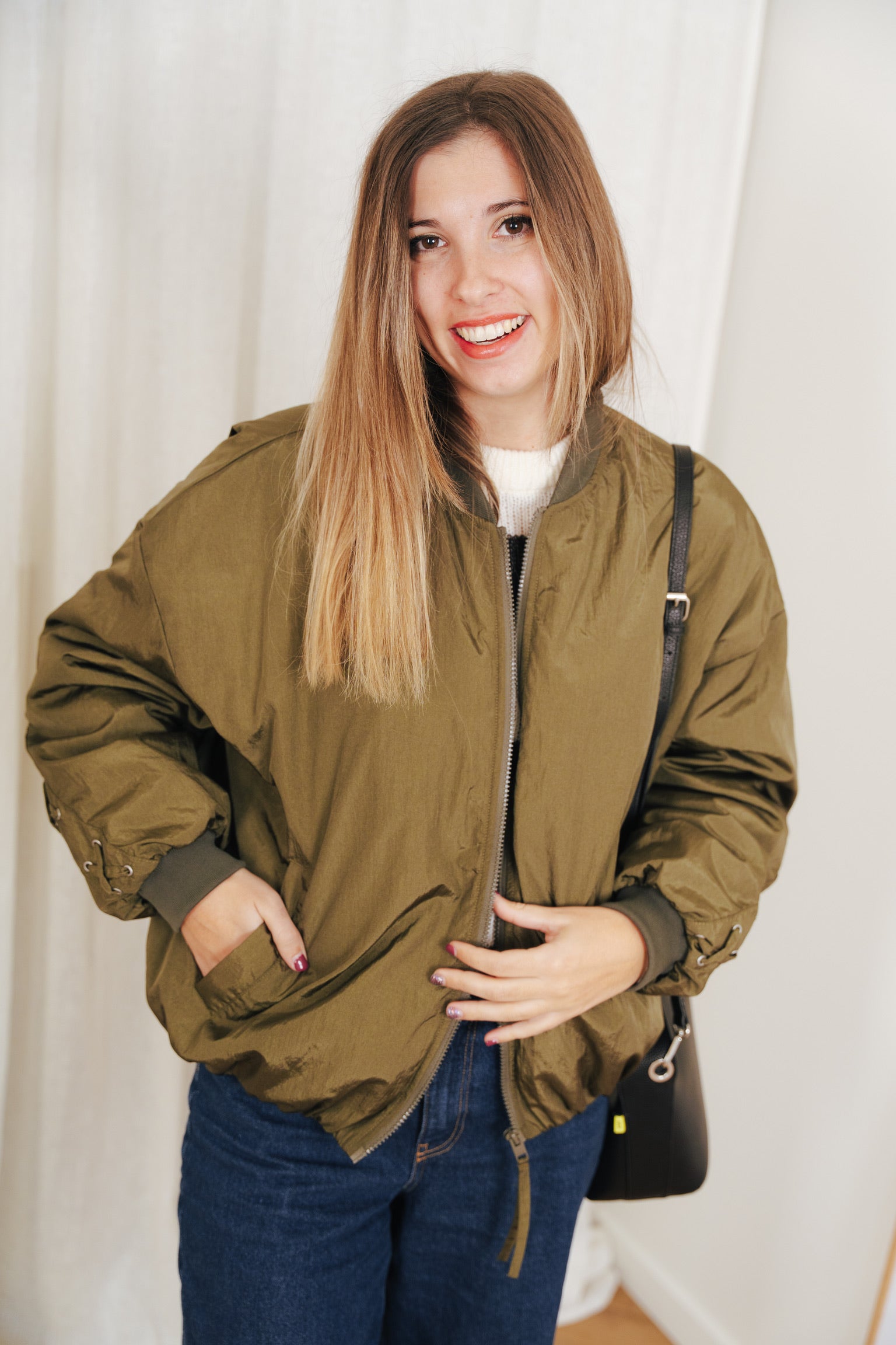 Ember bomber jacket khaki