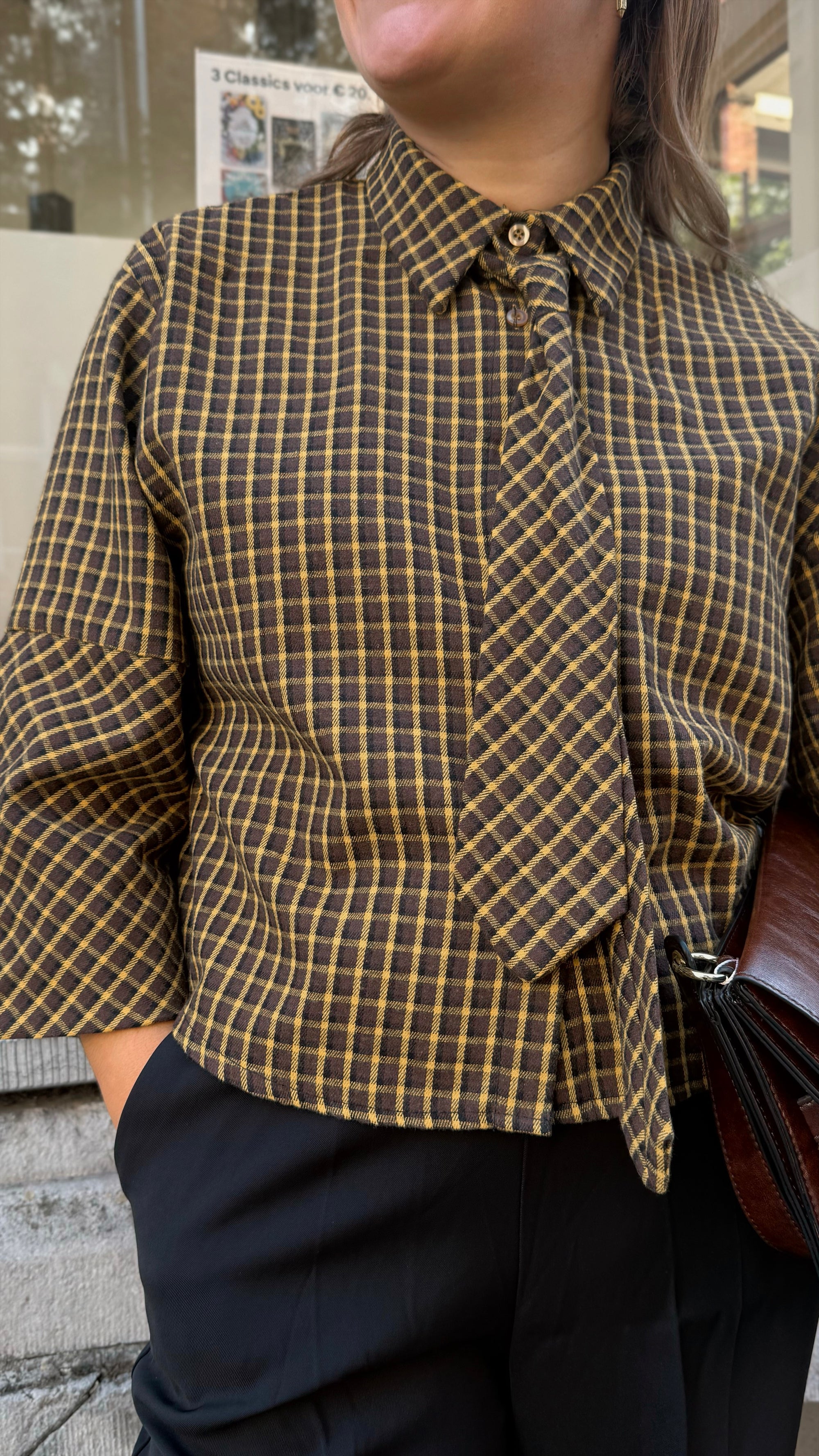 Poppi check shirt