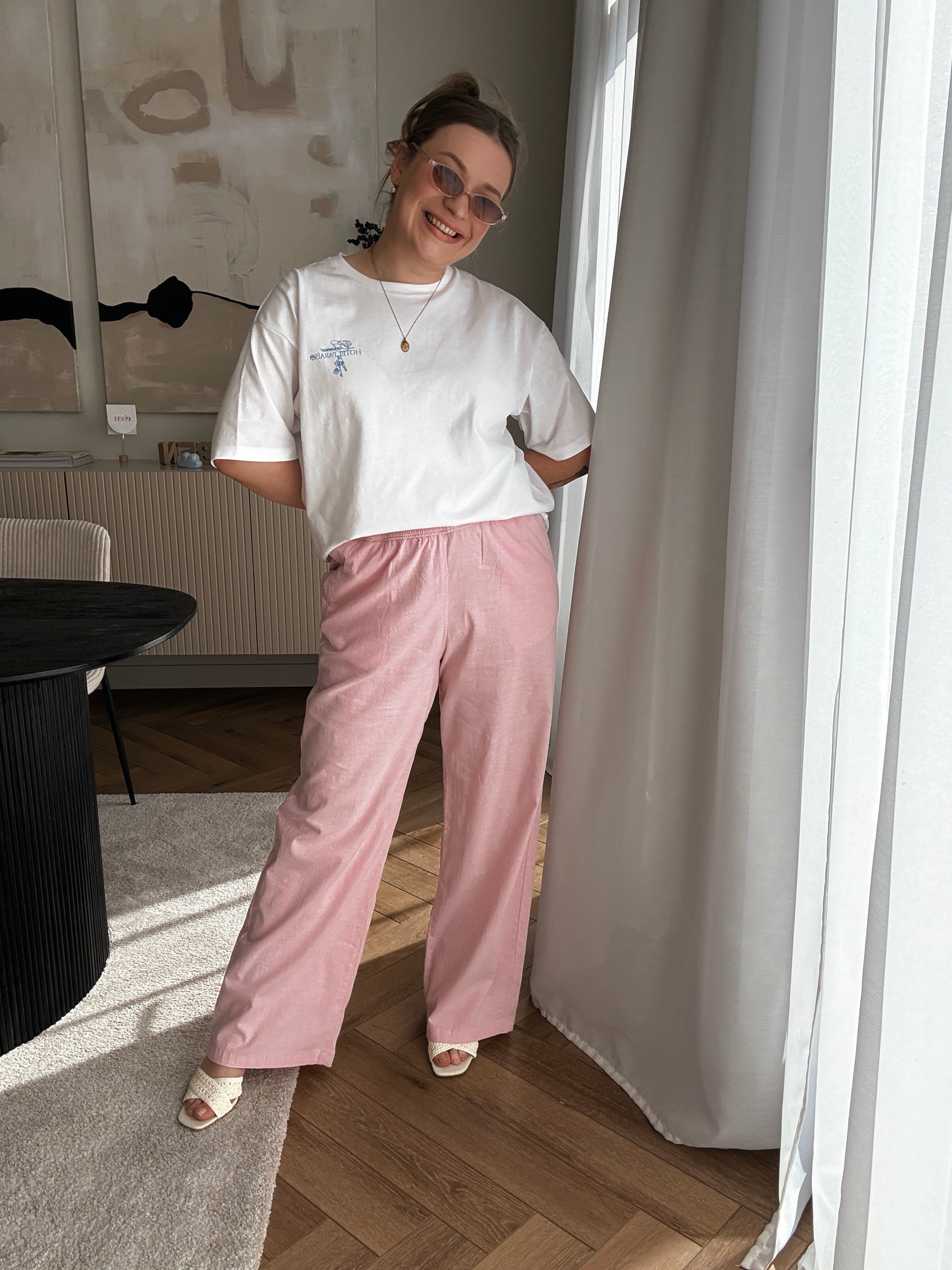 Sky breezy trousers pink