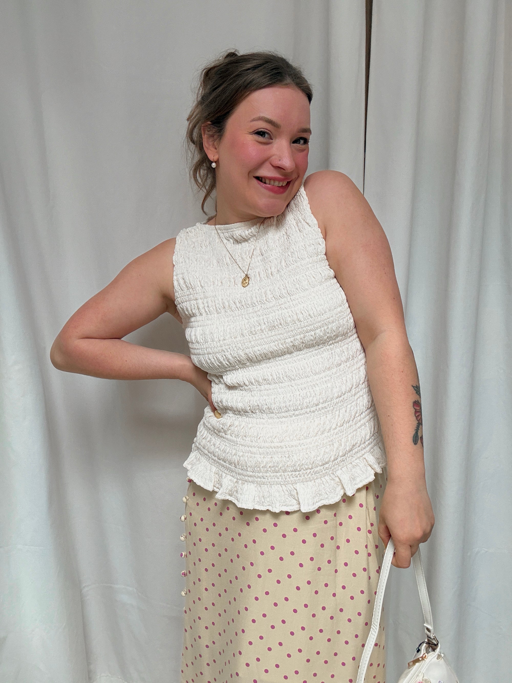 Diana top white