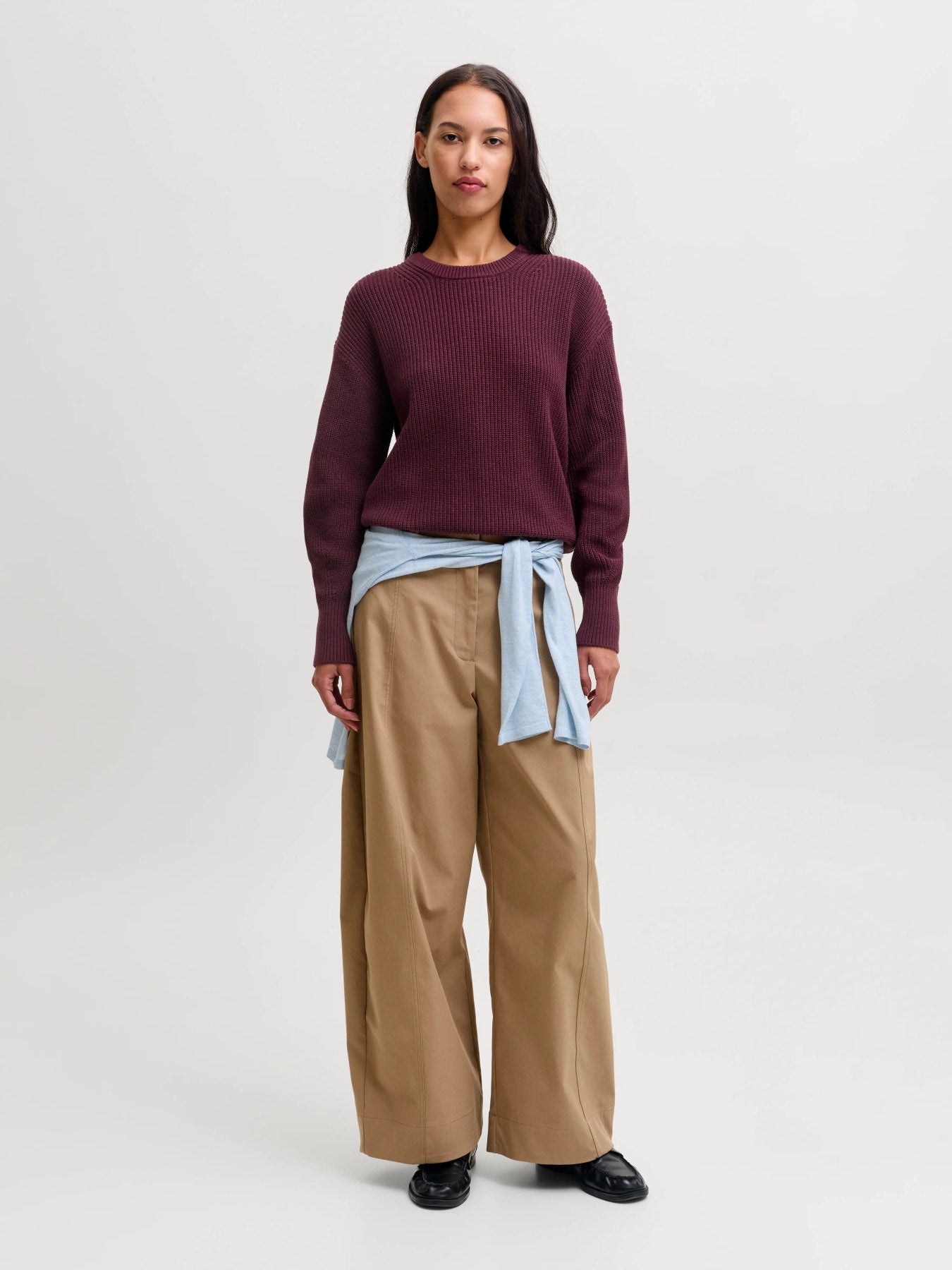 Mila twist knit - wine