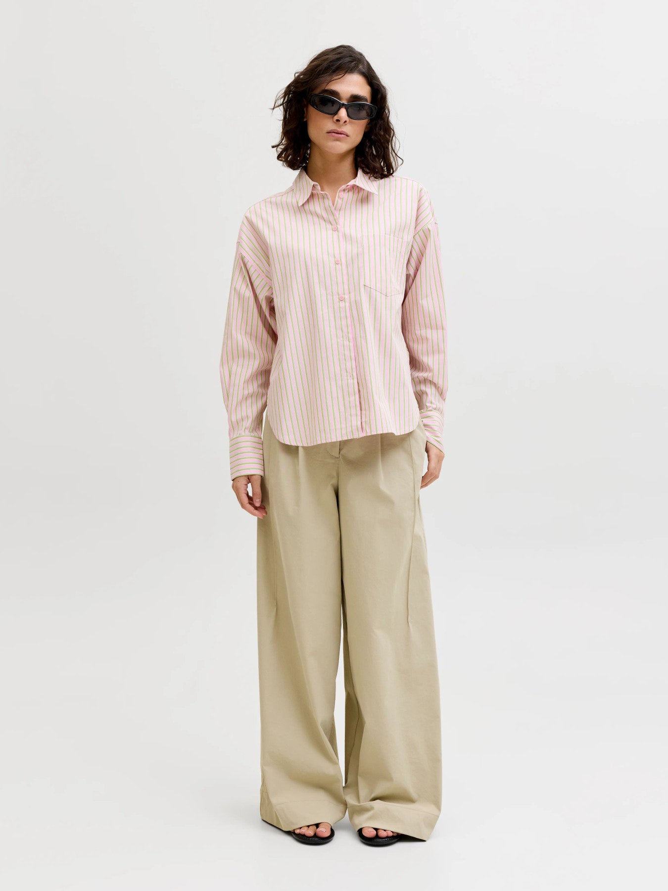 Jamie striped shirt pink/green