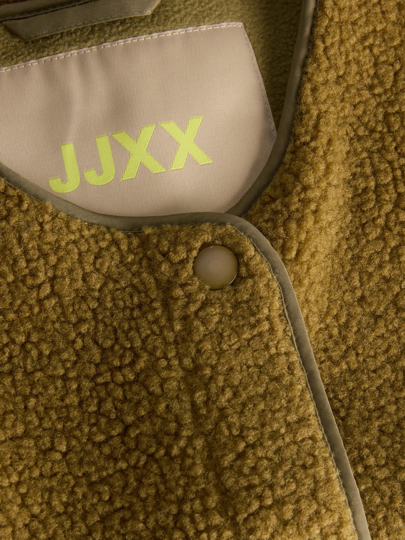 Vera teddy vest -seed green