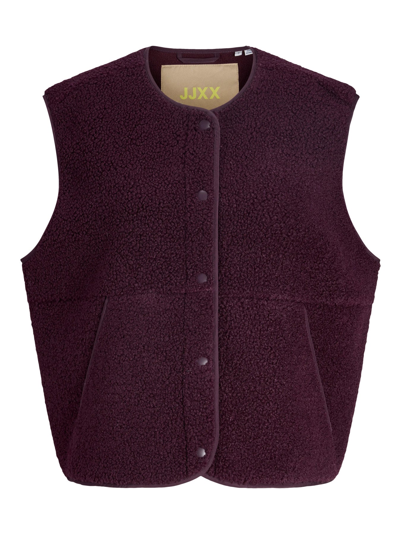 Vera teddy vest -wine