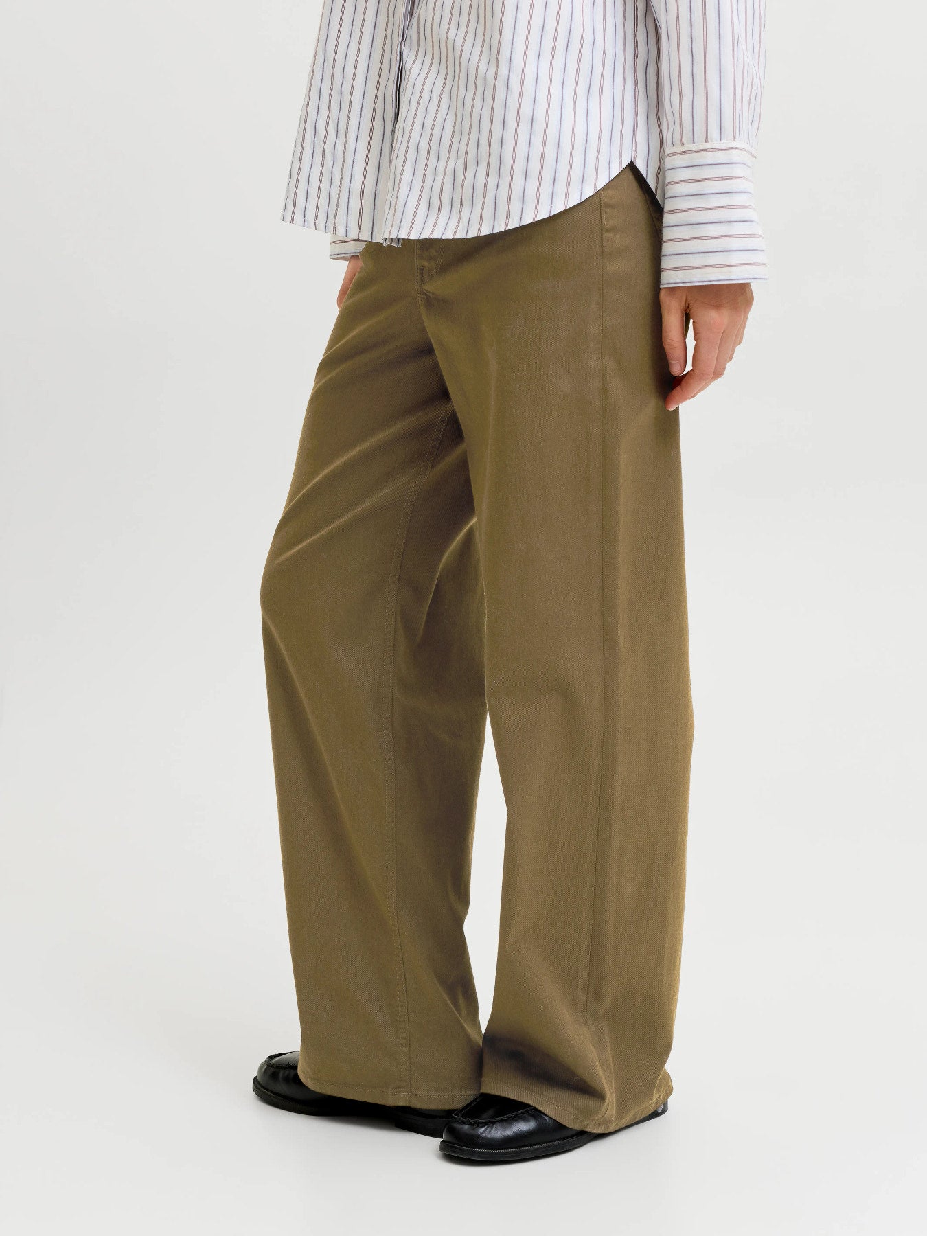 Zoe Sarah wide jeans - olive