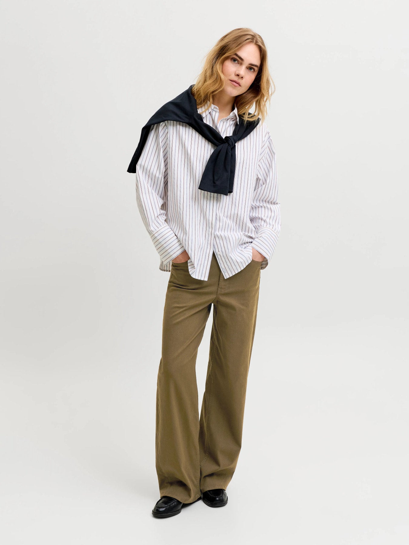 Zoe Sarah wide jeans - olive