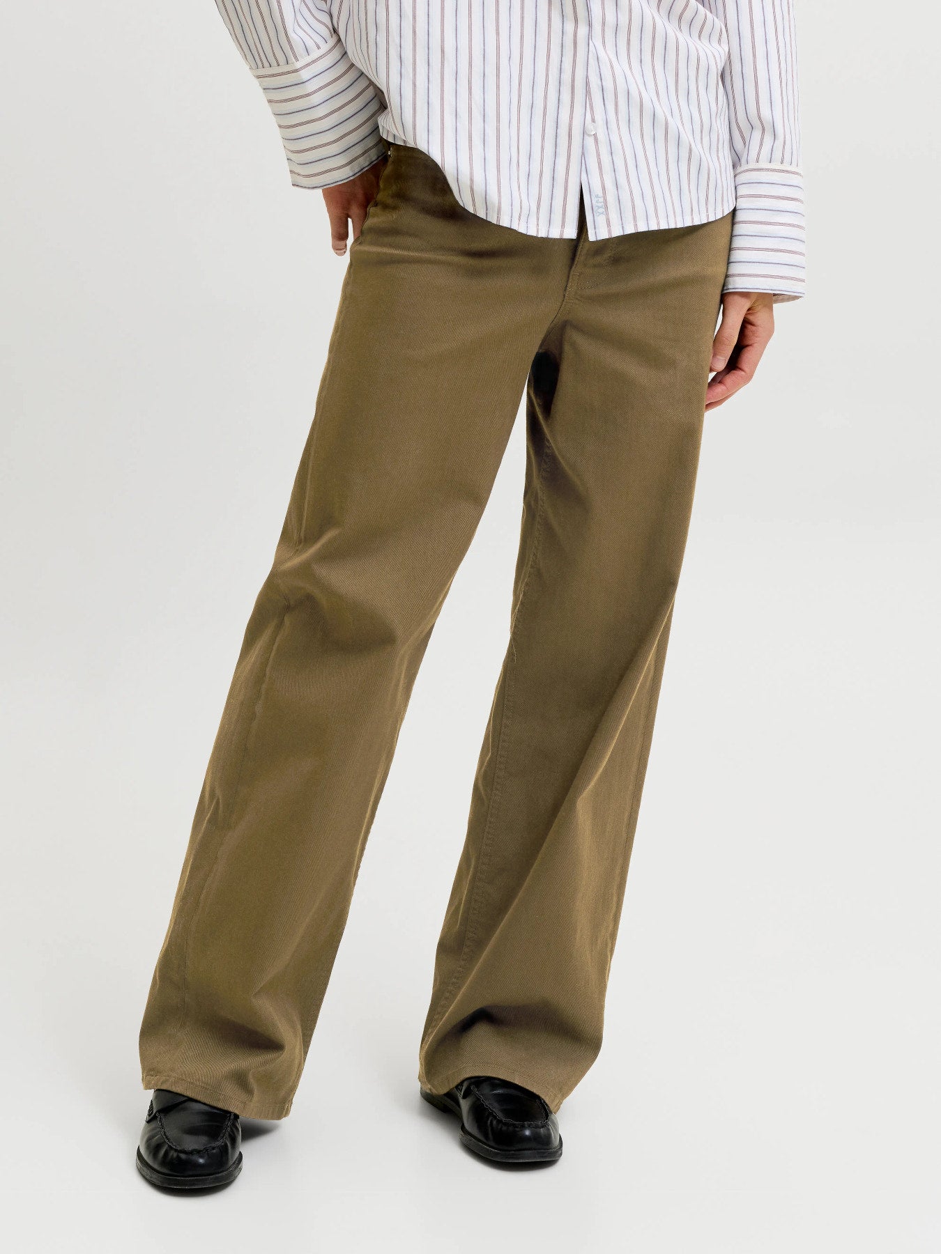 Zoe Sarah wide jeans - olive