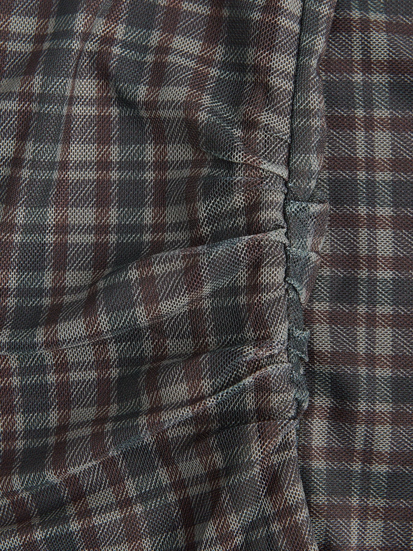 Minna mesh check longsleeve