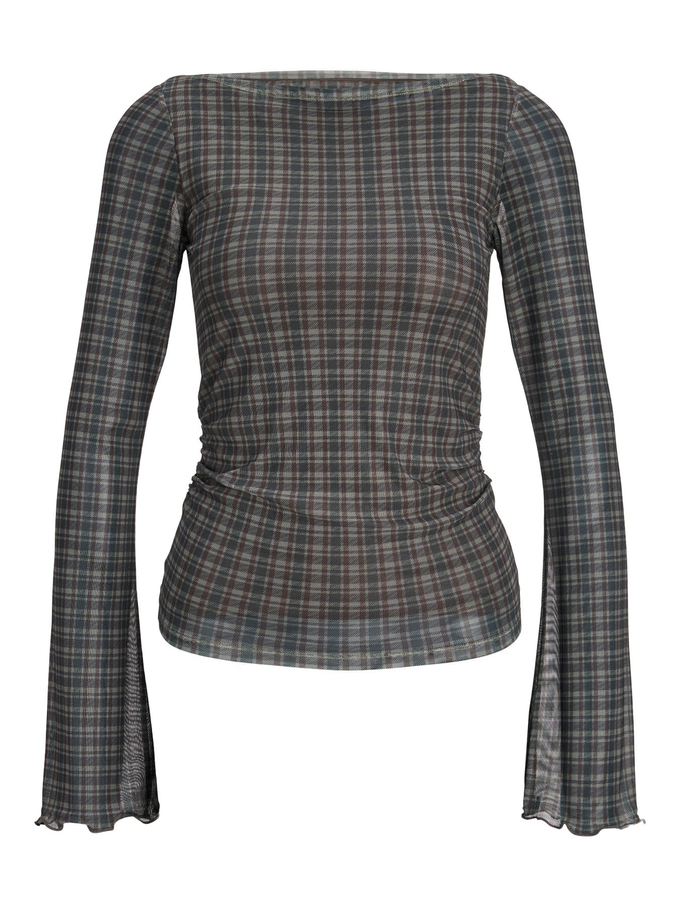Minna mesh check longsleeve