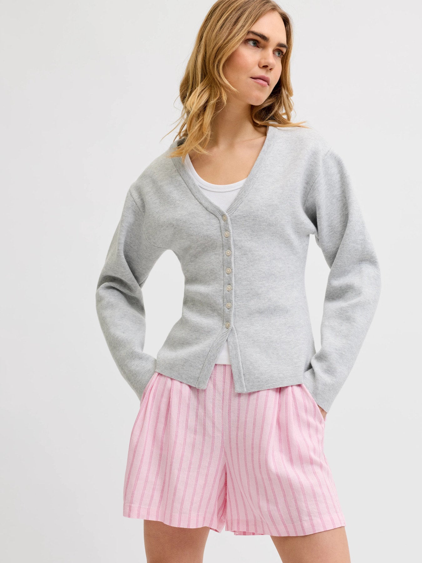 Almira linnen short pink