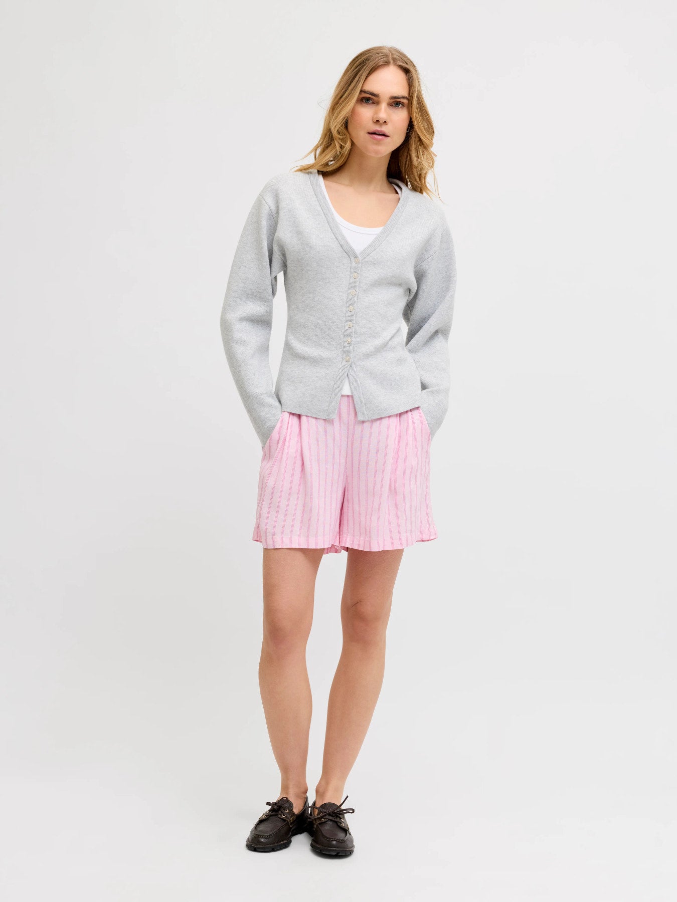 Almira linnen short pink
