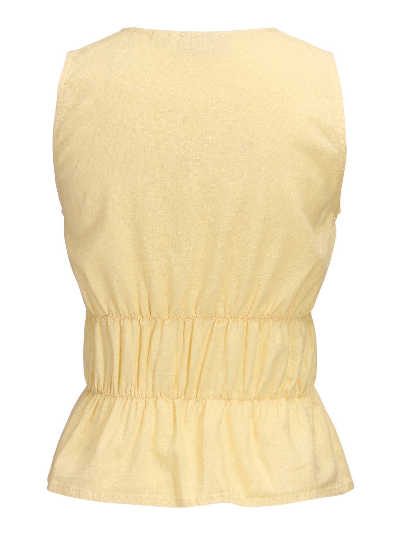 Almira tie top yellow